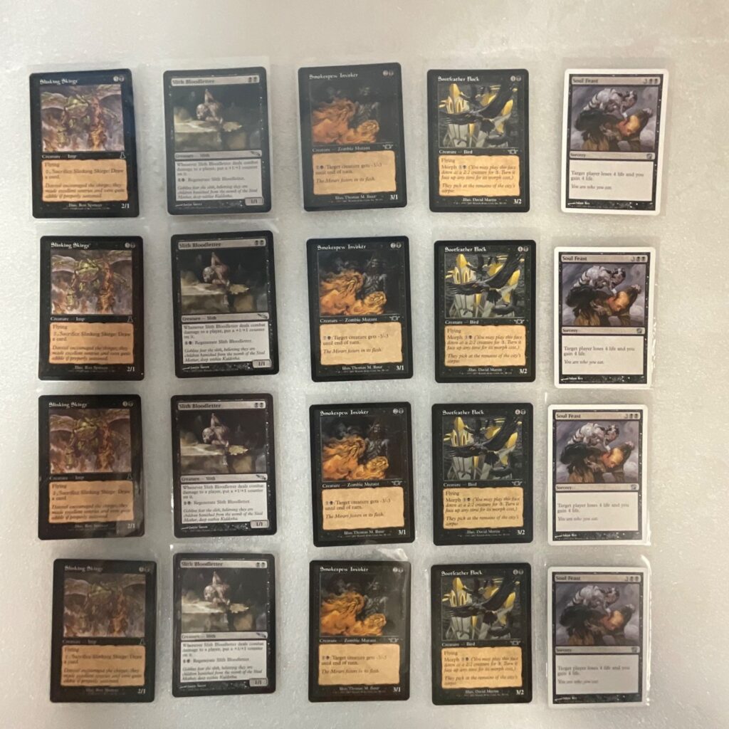 MTG Lot of 20 Black UDS MRD LGN 8ED Slinking Skirge - Image 1