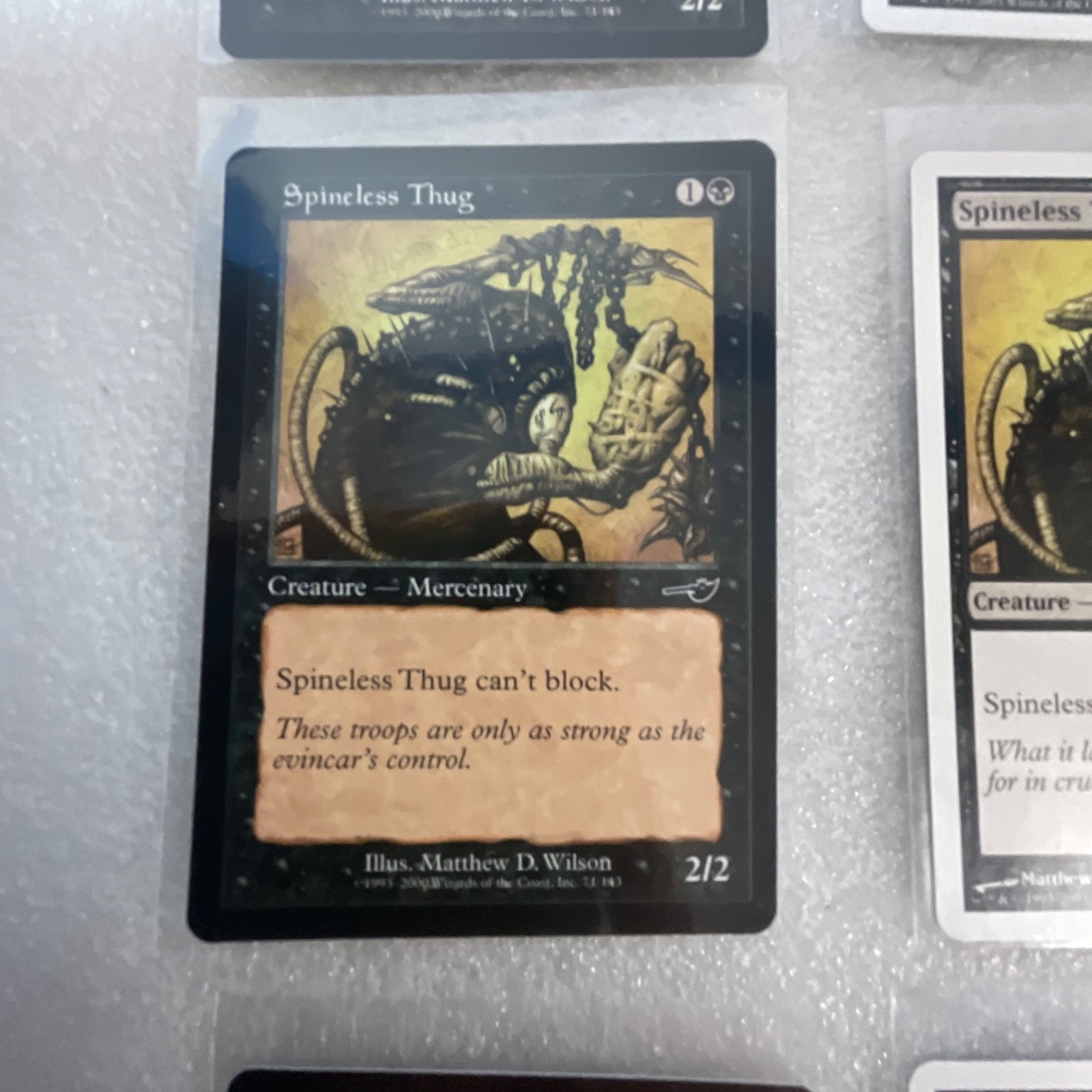 MTG Lot of 20 Black Cards Nemesis 8th Terror Spineless Thug - Image 4