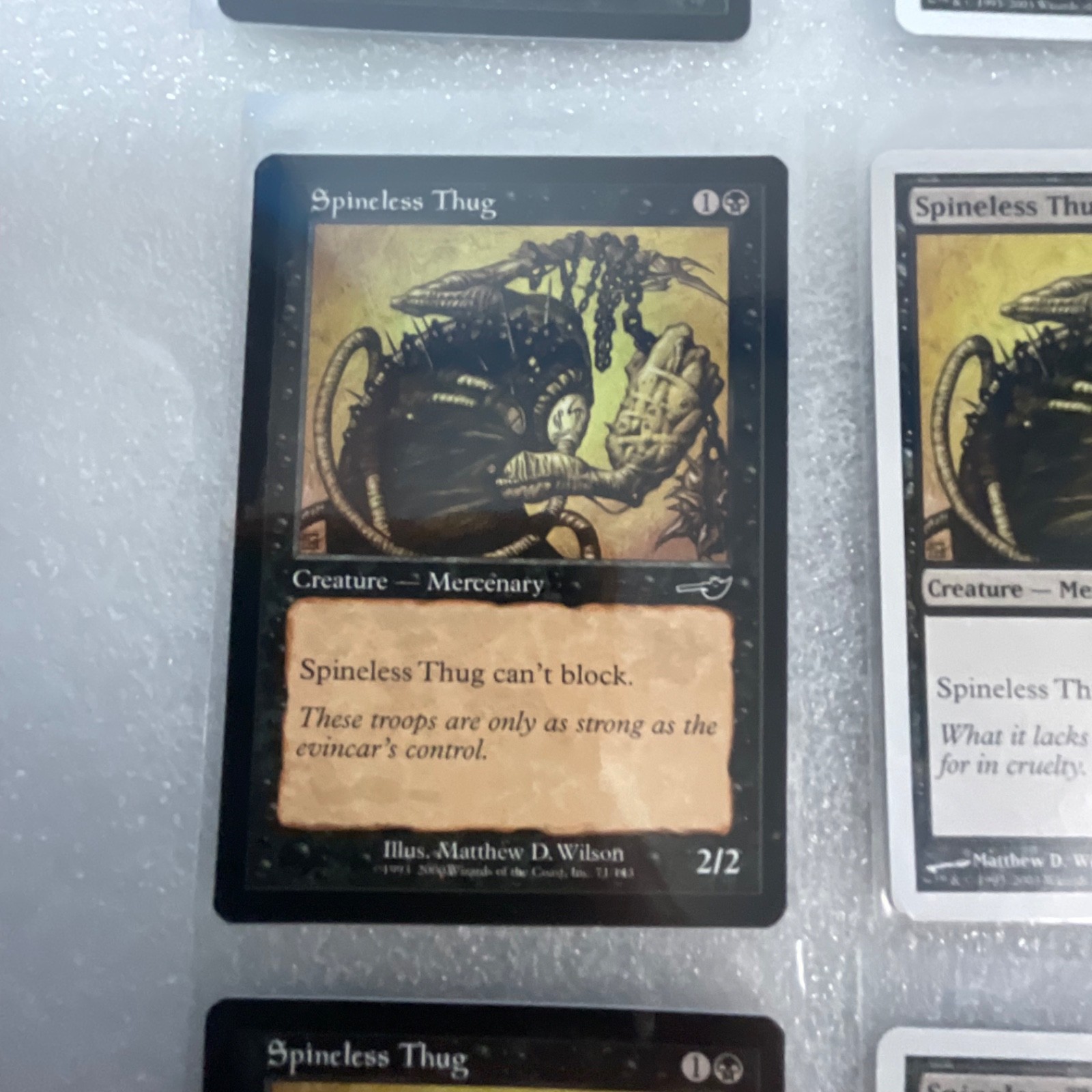 MTG Lot of 20 Black Cards Nemesis 8th Terror Spineless Thug - Image 5
