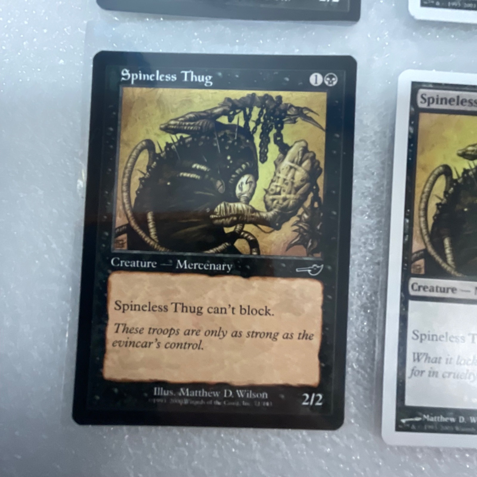 MTG Lot of 20 Black Cards Nemesis 8th Terror Spineless Thug - Image 6