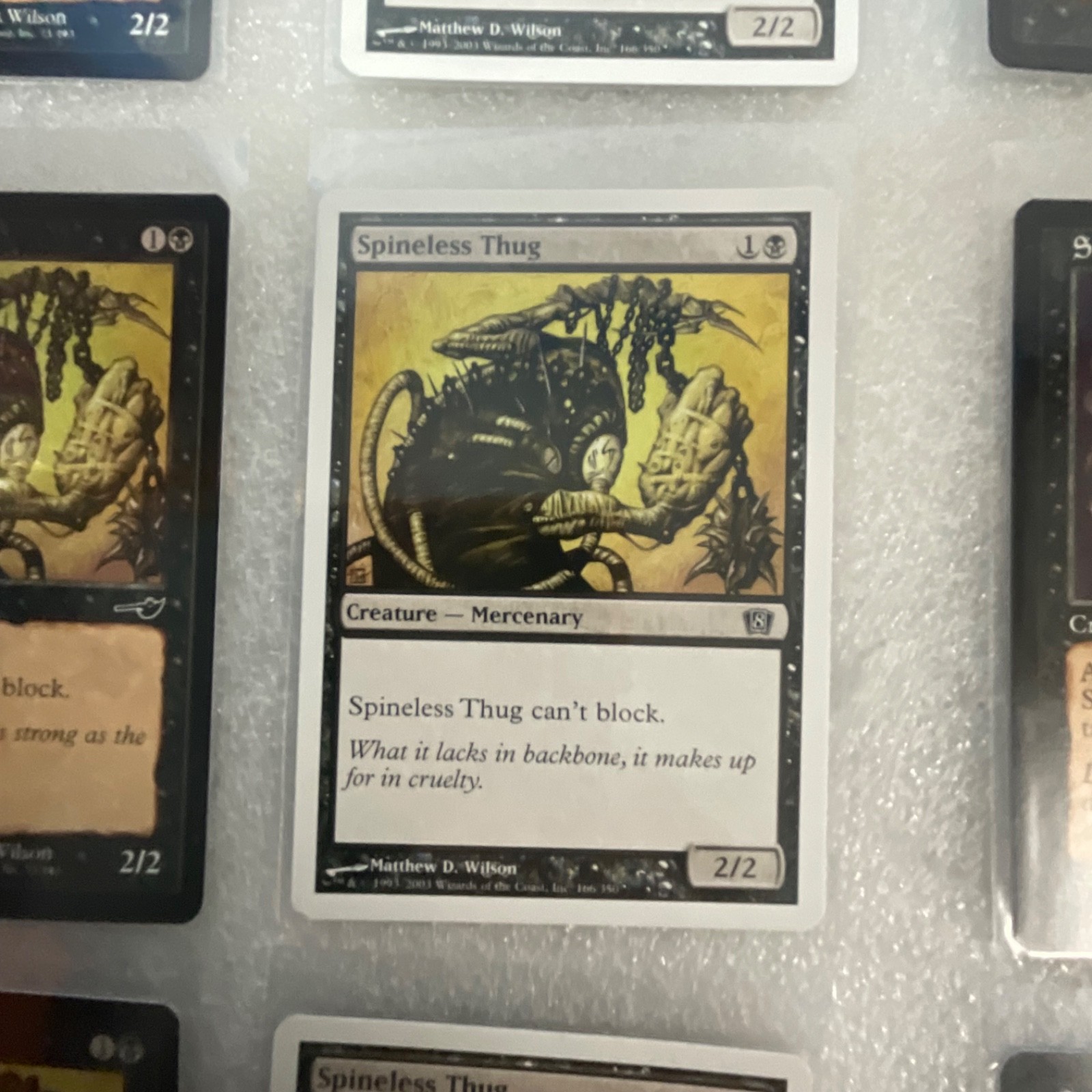 MTG Lot of 20 Black Cards Nemesis 8th Terror Spineless Thug - Image 8