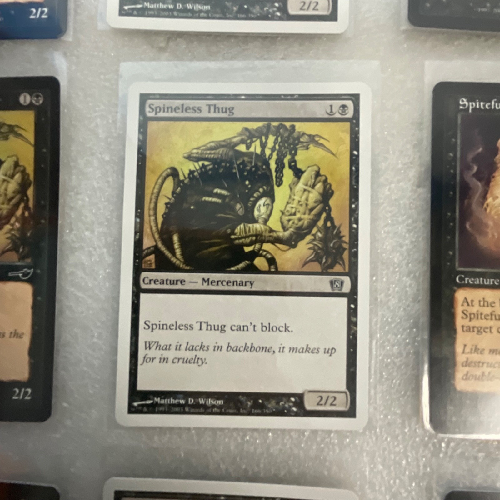 MTG Lot of 20 Black Cards Nemesis 8th Terror Spineless Thug - Image 9