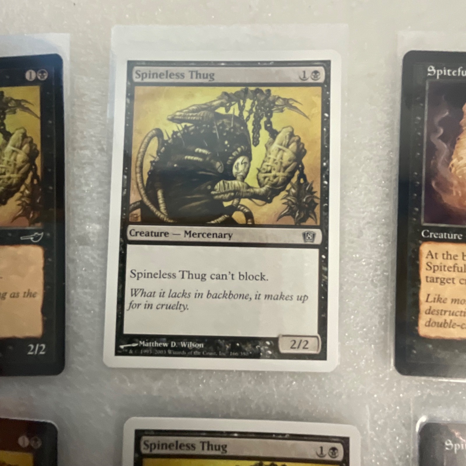 MTG Lot of 20 Black Cards Nemesis 8th Terror Spineless Thug - Image 10