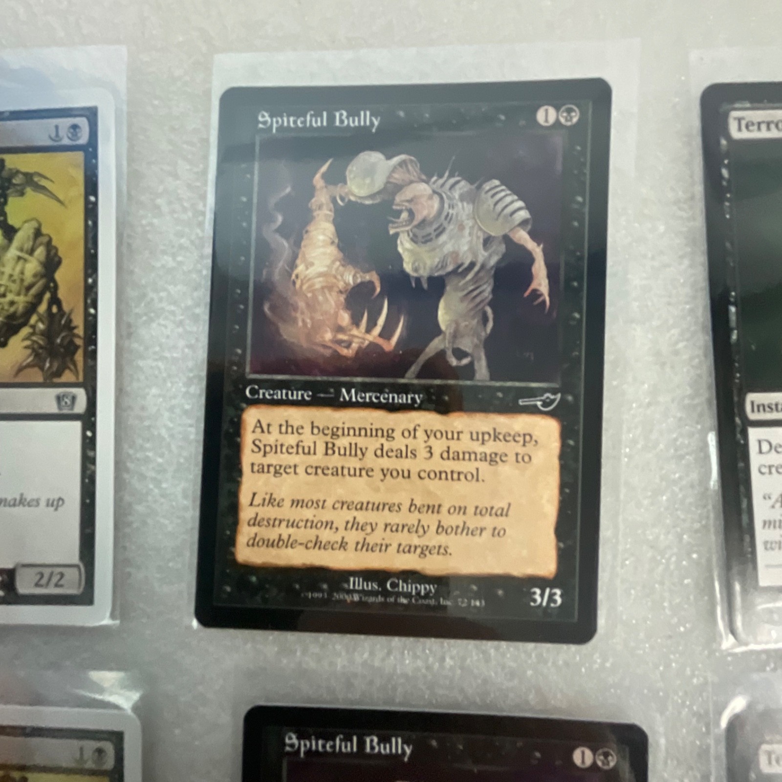MTG Lot of 20 Black Cards Nemesis 8th Terror Spineless Thug - Image 11