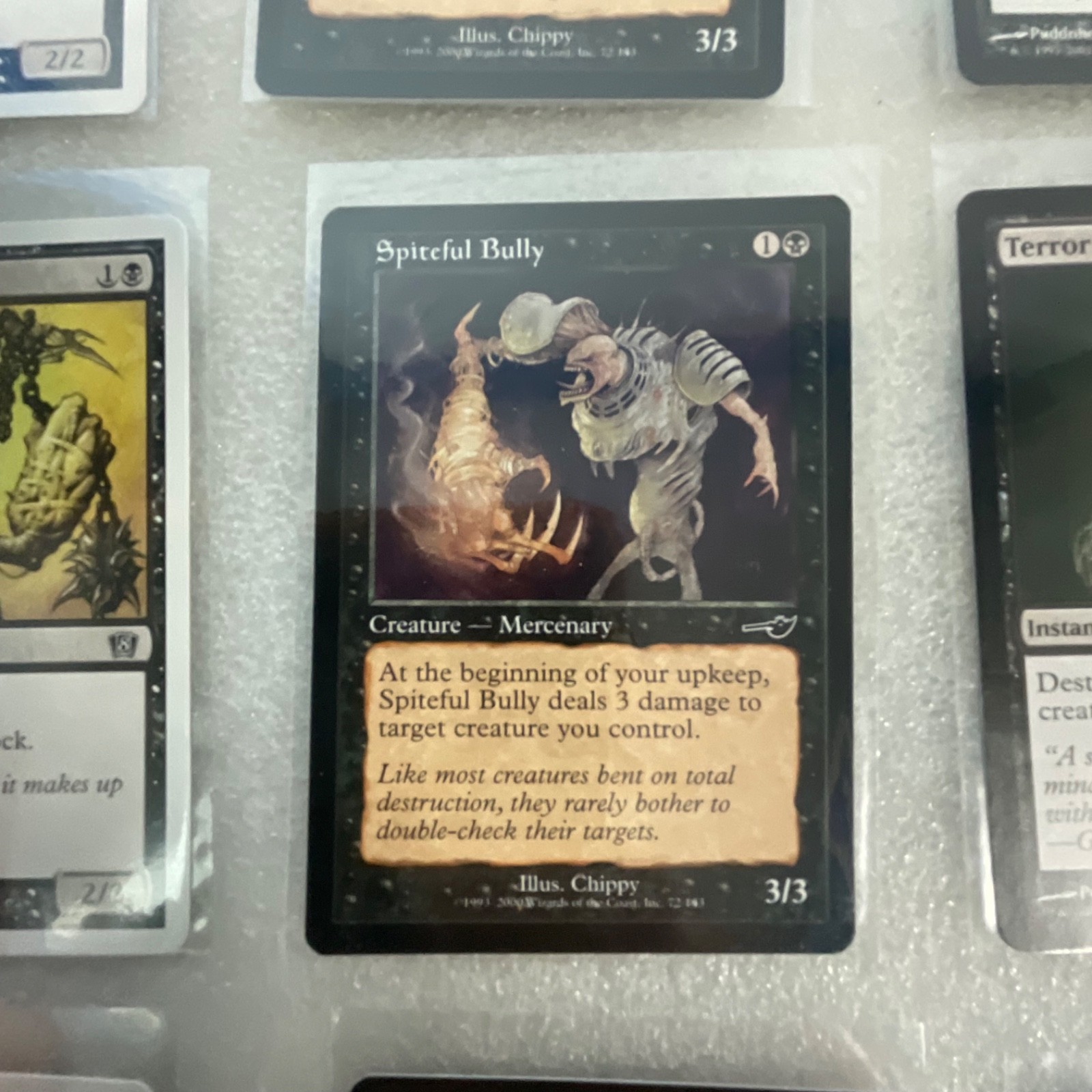 MTG Lot of 20 Black Cards Nemesis 8th Terror Spineless Thug - Image 12