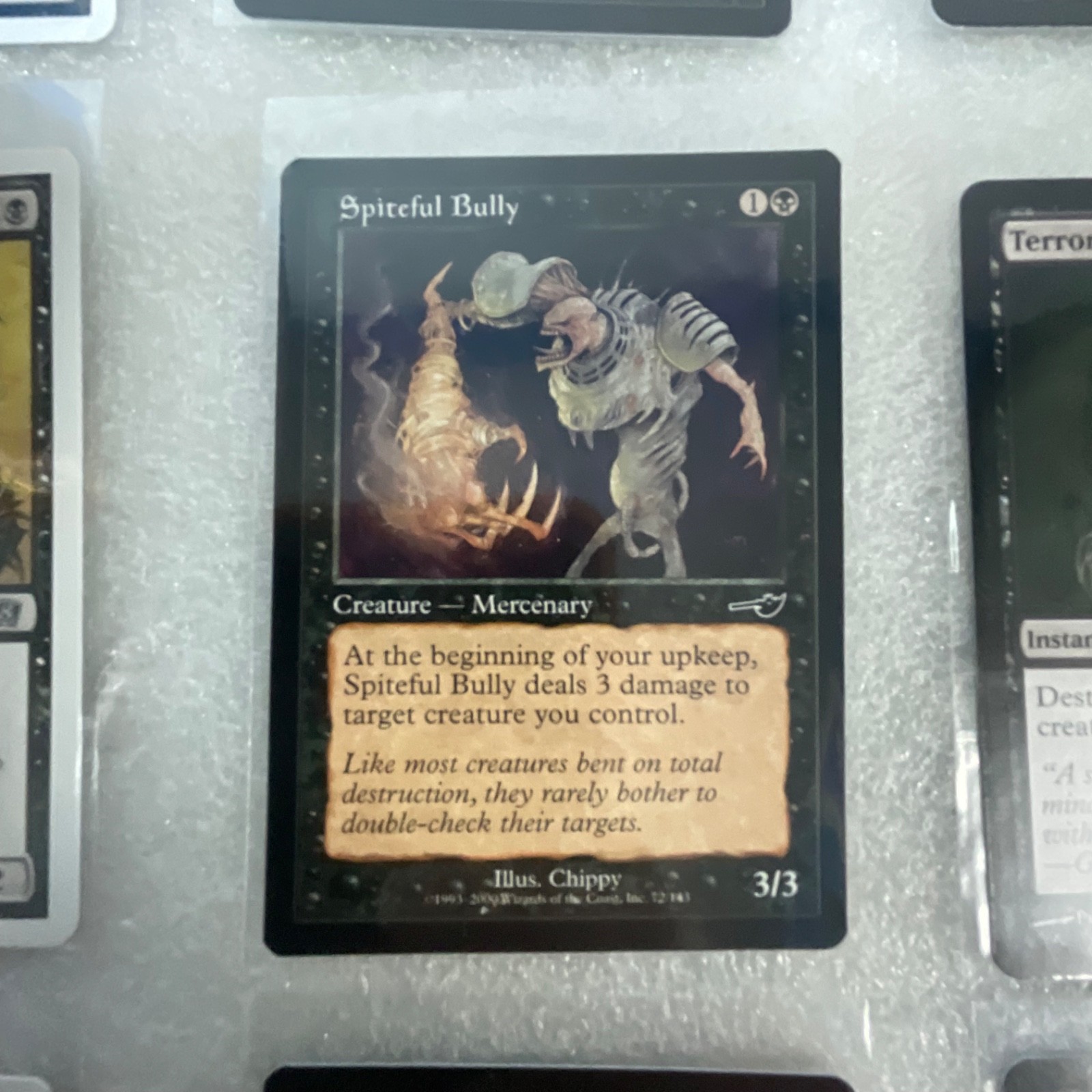 MTG Lot of 20 Black Cards Nemesis 8th Terror Spineless Thug - Image 13