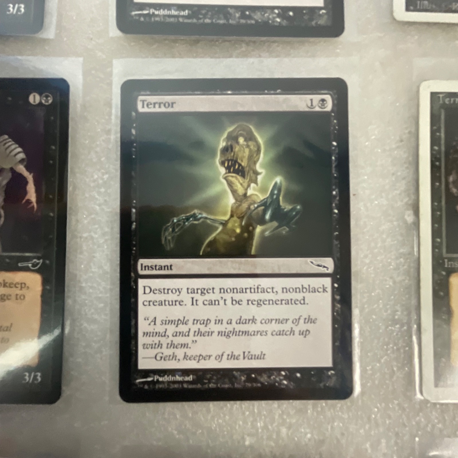 MTG Lot of 20 Black Cards Nemesis 8th Terror Spineless Thug - Image 17