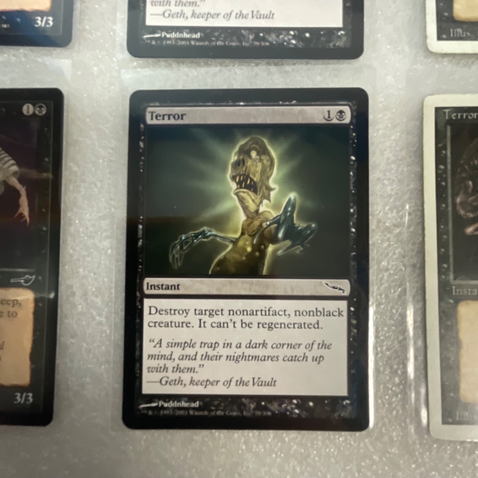 MTG Lot of 20 Black Cards Nemesis 8th Terror Spineless Thug - Image 15