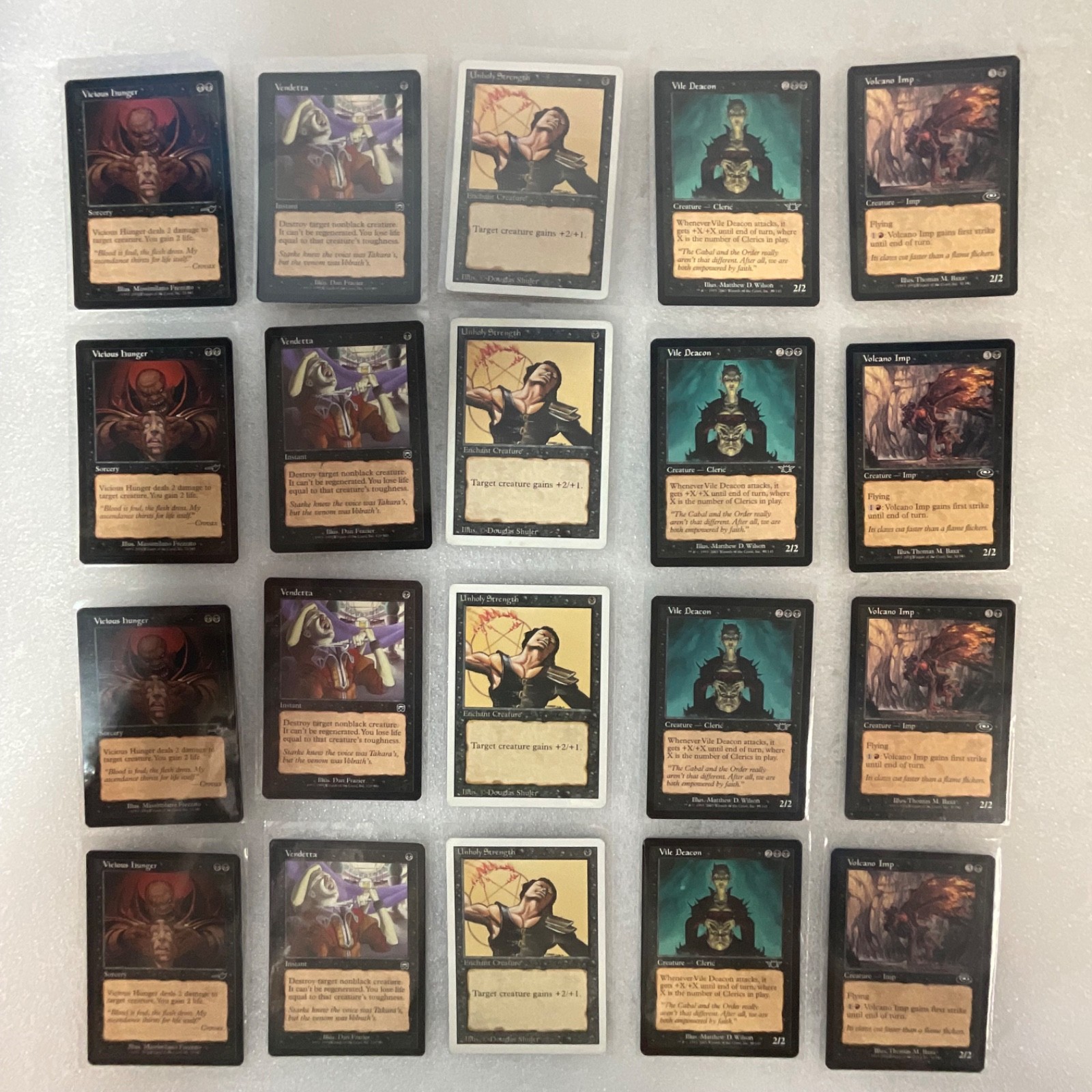 Magic the Gathering MTG Lot of 20 Black Cards Nemesis Mixed - Image 1
