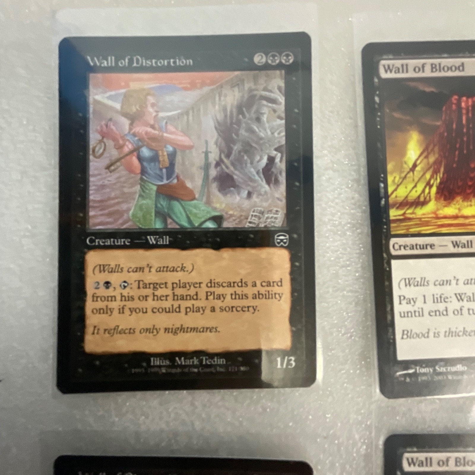 MTG Lot of 20 Black Cards MMQ MRD 8ED Wall of Blood Mixed - Image 3