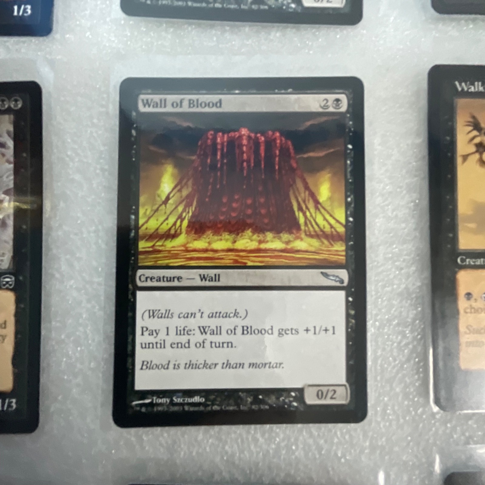 MTG Lot of 20 Black Cards MMQ MRD 8ED Wall of Blood Mixed - Image 8