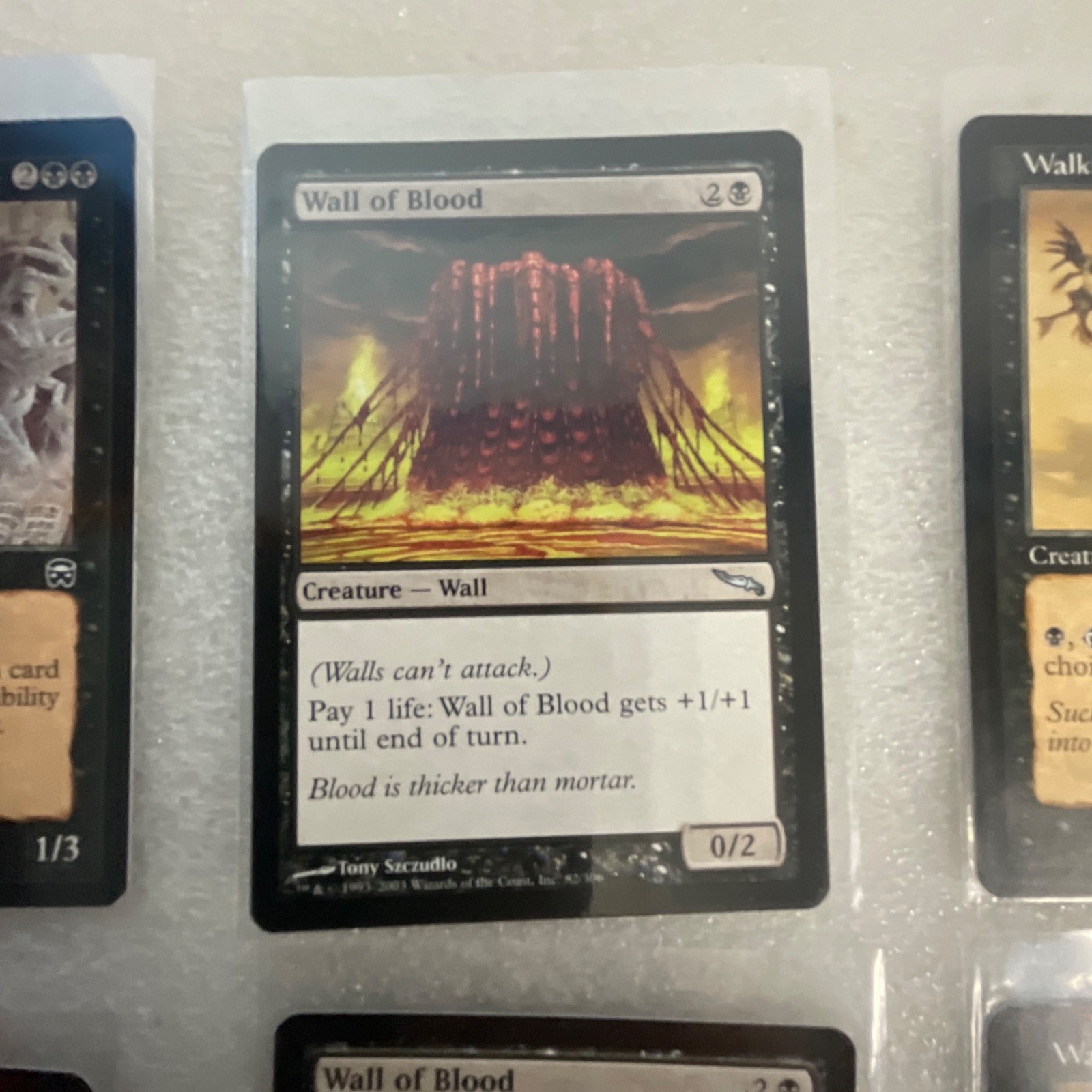 MTG Lot of 20 Black Cards MMQ MRD 8ED Wall of Blood Mixed - Image 10