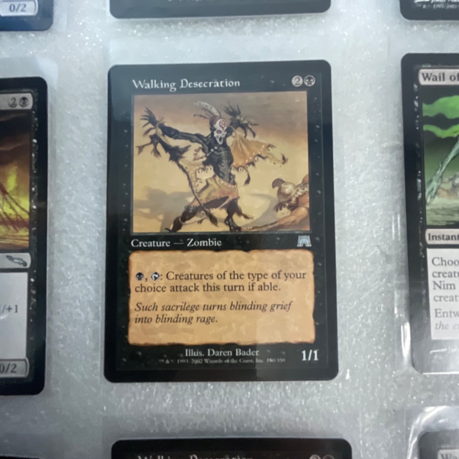 MTG Lot of 20 Black Cards MMQ MRD 8ED Wall of Blood Mixed - Image 13