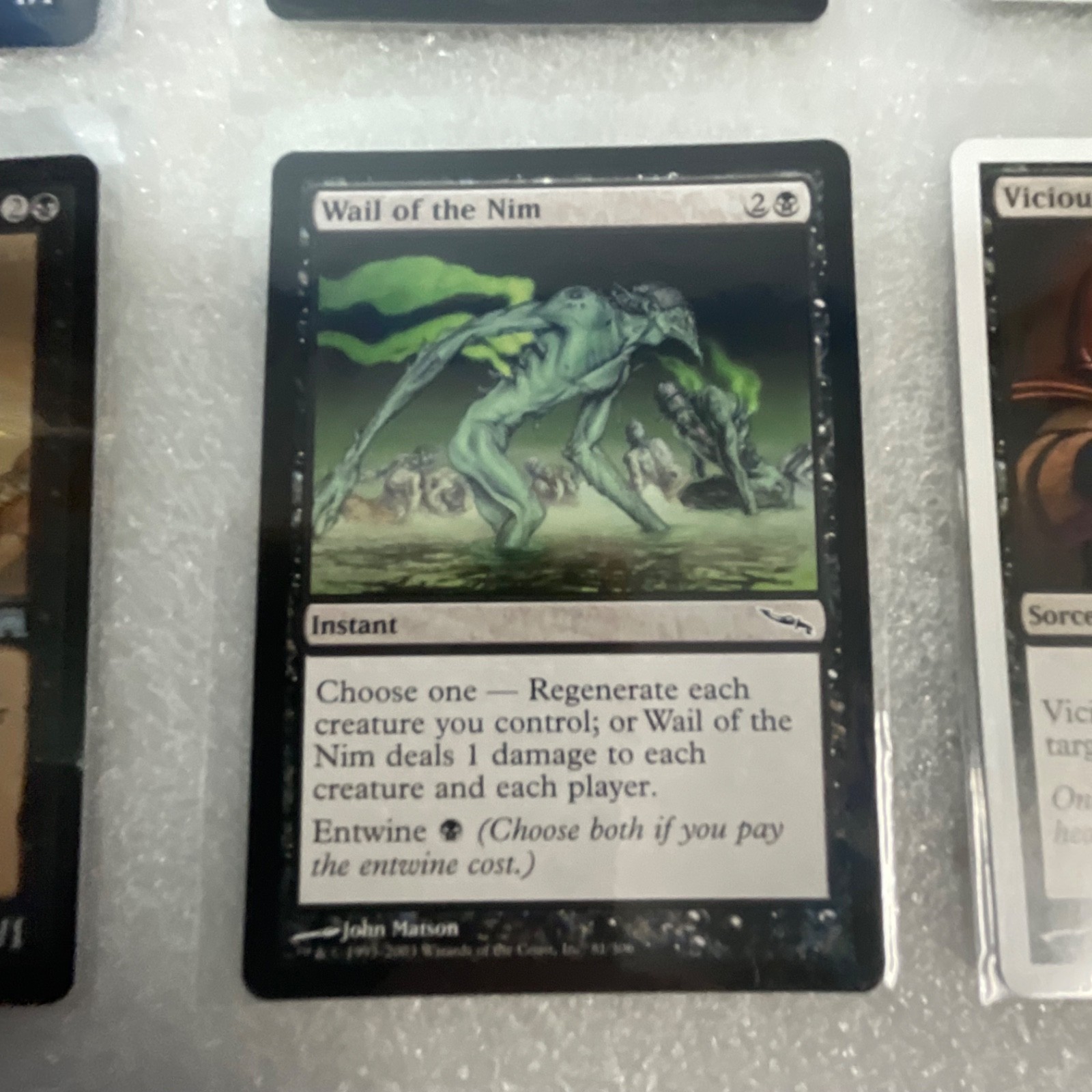 MTG Lot of 20 Black Cards MMQ MRD 8ED Wall of Blood Mixed - Image 15