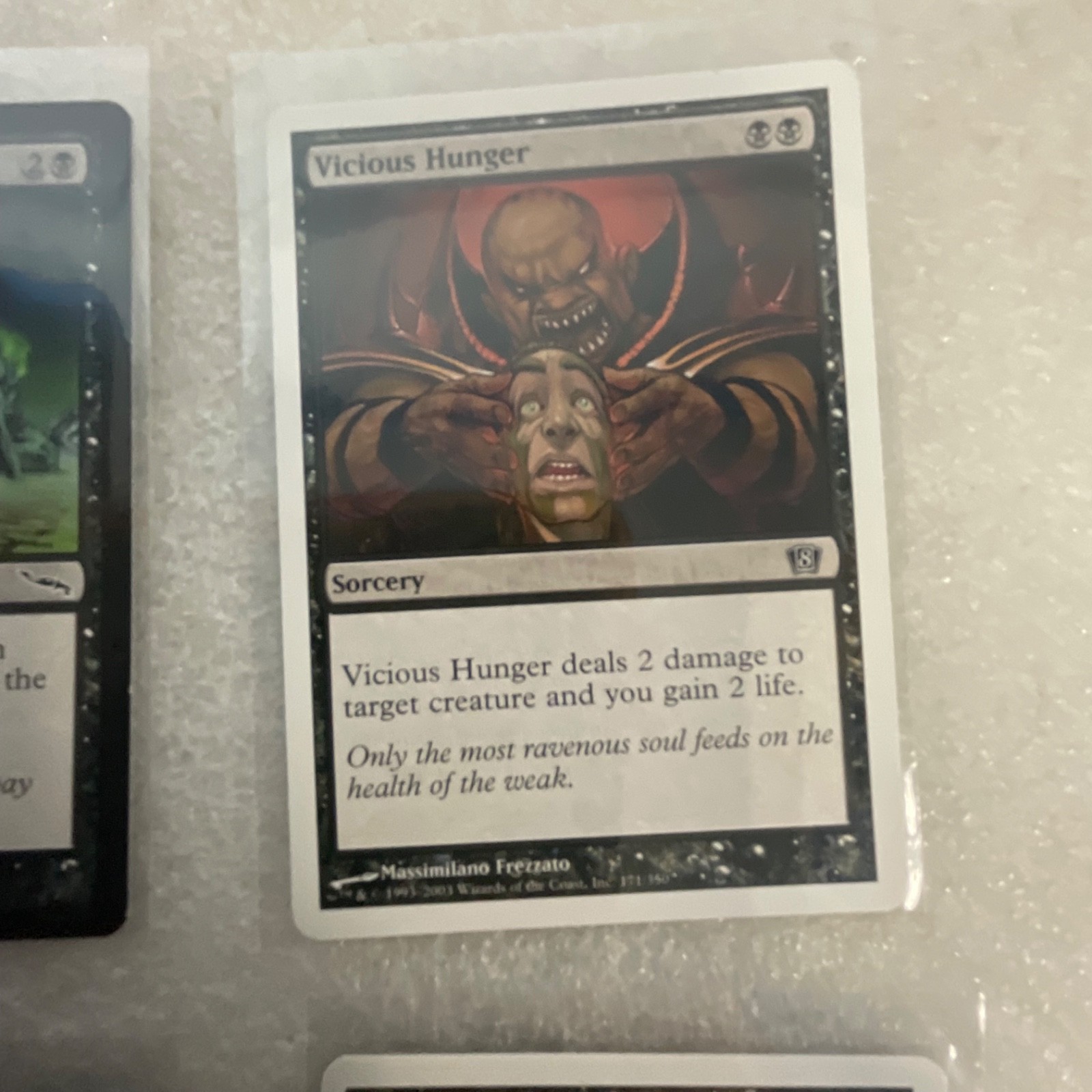 MTG Lot of 20 Black Cards MMQ MRD 8ED Wall of Blood Mixed - Image 19