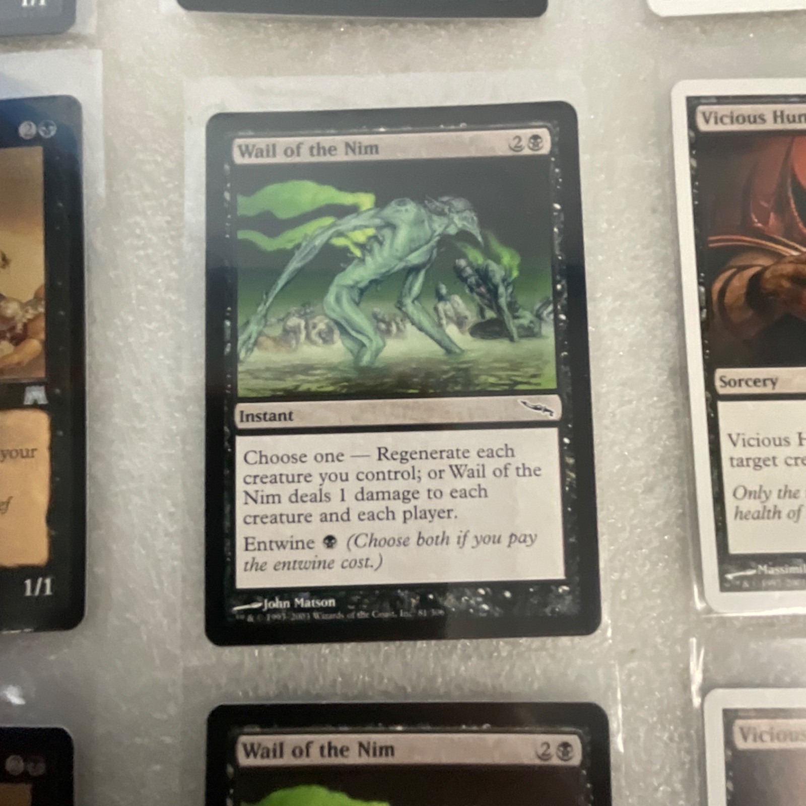 MTG Lot of 20 Black Cards MMQ MRD 8ED Wall of Blood Mixed - Image 17