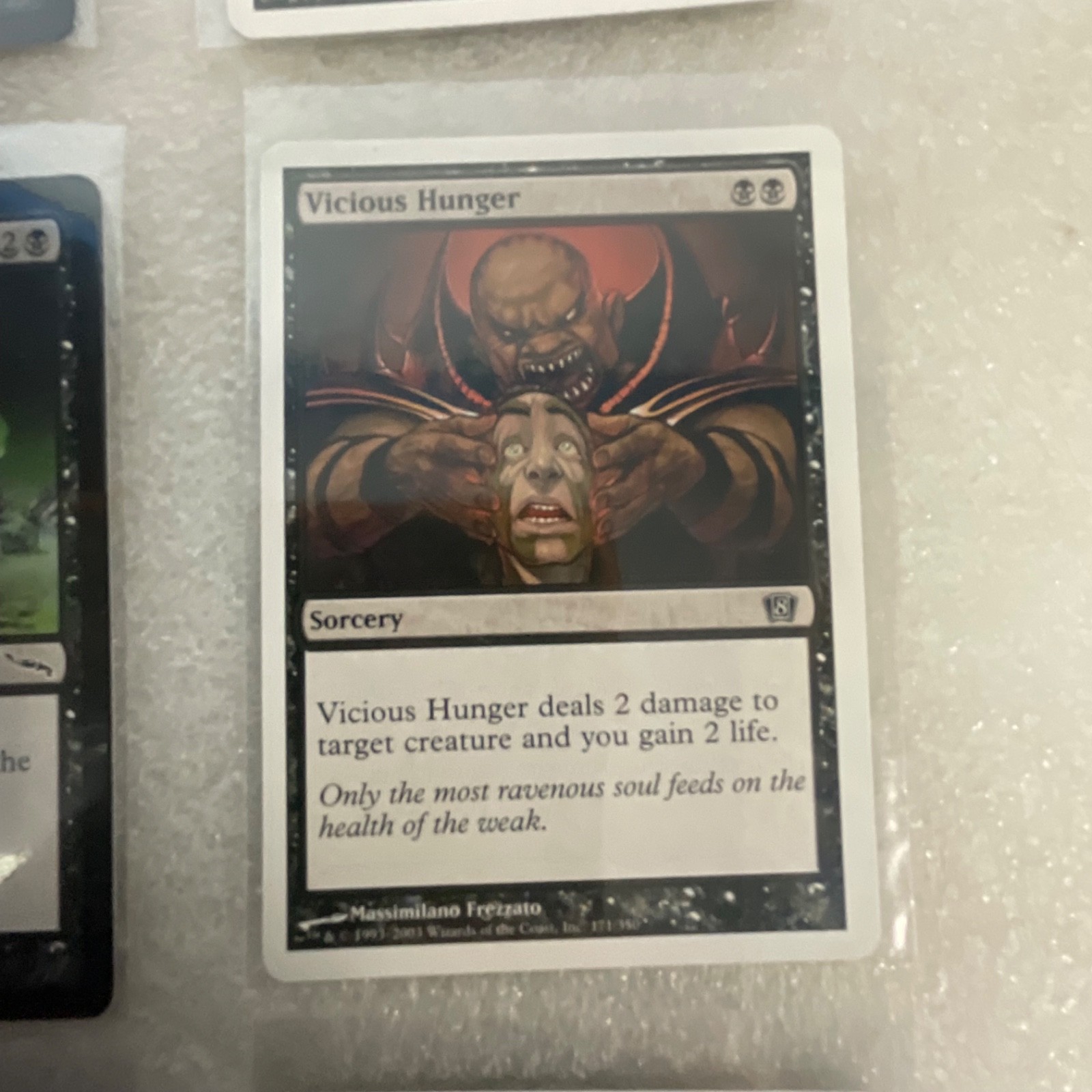 MTG Lot of 20 Black Cards MMQ MRD 8ED Wall of Blood Mixed - Image 20