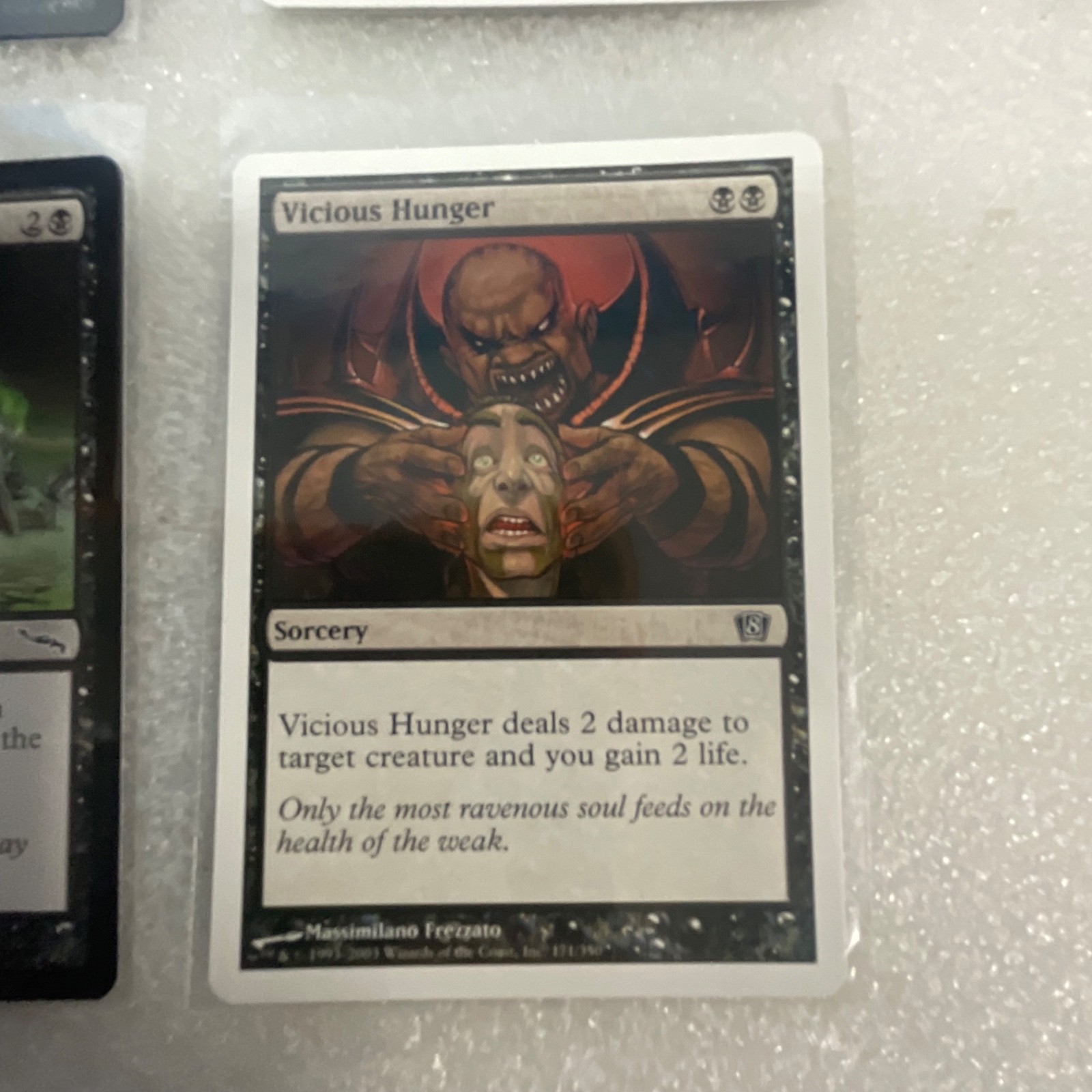 MTG Lot of 20 Black Cards MMQ MRD 8ED Wall of Blood Mixed - Image 22