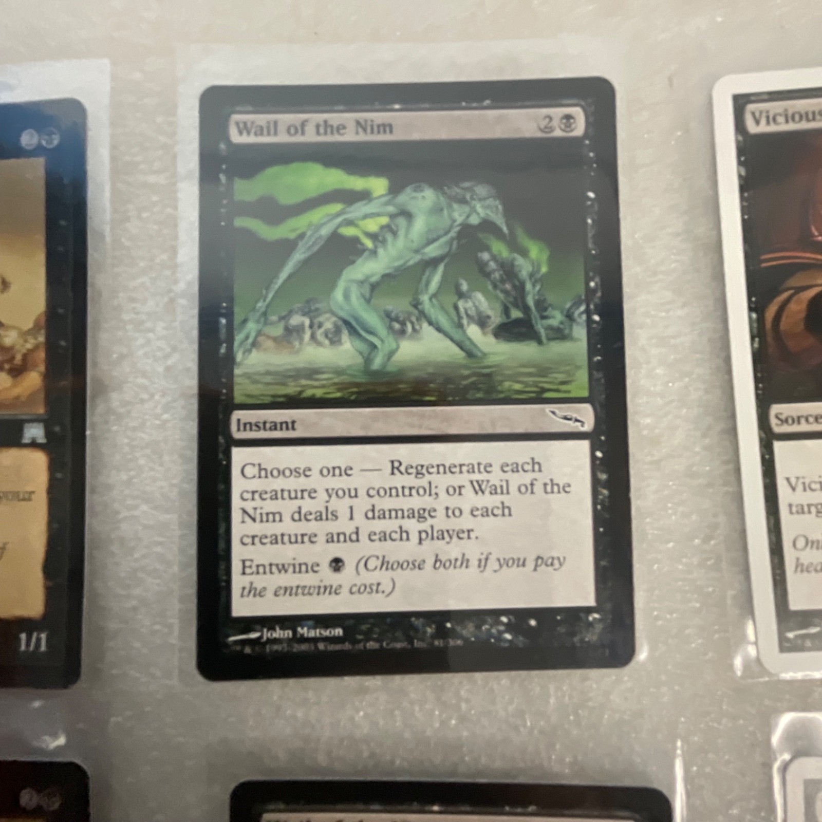 MTG Lot of 20 Black Cards MMQ MRD 8ED Wall of Blood Mixed - Image 18