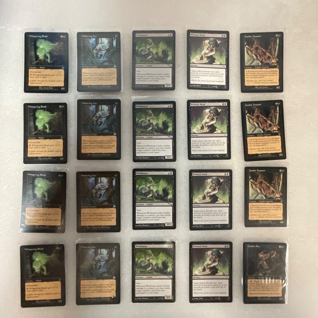 MTG Lot of 20 Black Cards Mirrodin Odyssey Mixed Woebearer - Image 1