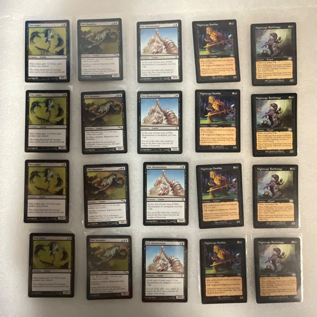 MTG Lot of 20 Black Cards Mirrodin Darksteel Planeshift - Image 1