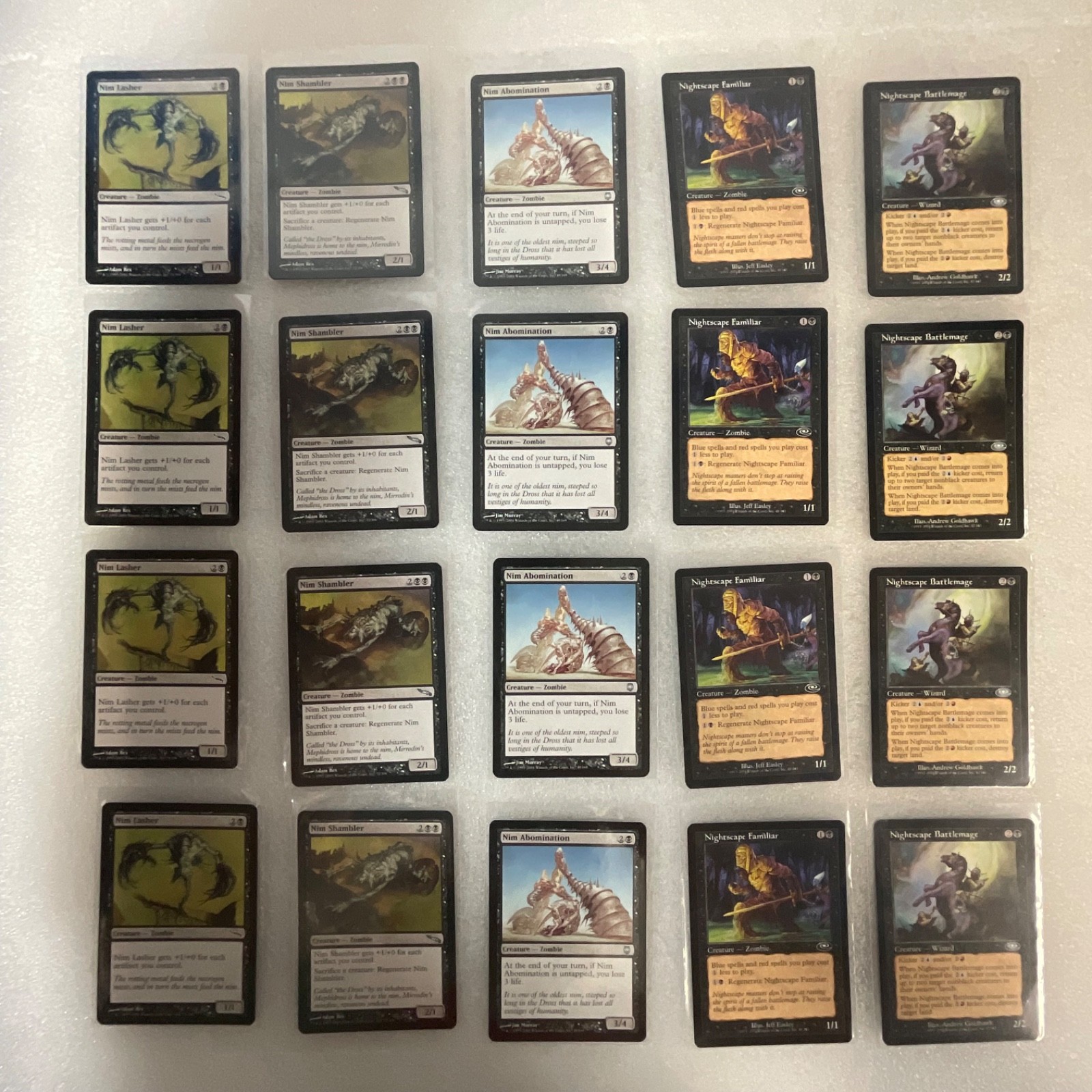 MTG Lot of 20 Black Cards Mirrodin Darksteel Planeshift - Image 1