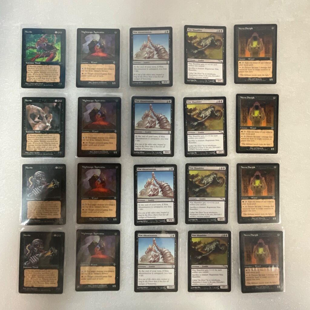 MTG Lot of 20 Black Cards Necrite Nightscape Apprentice Mixed - Image 1