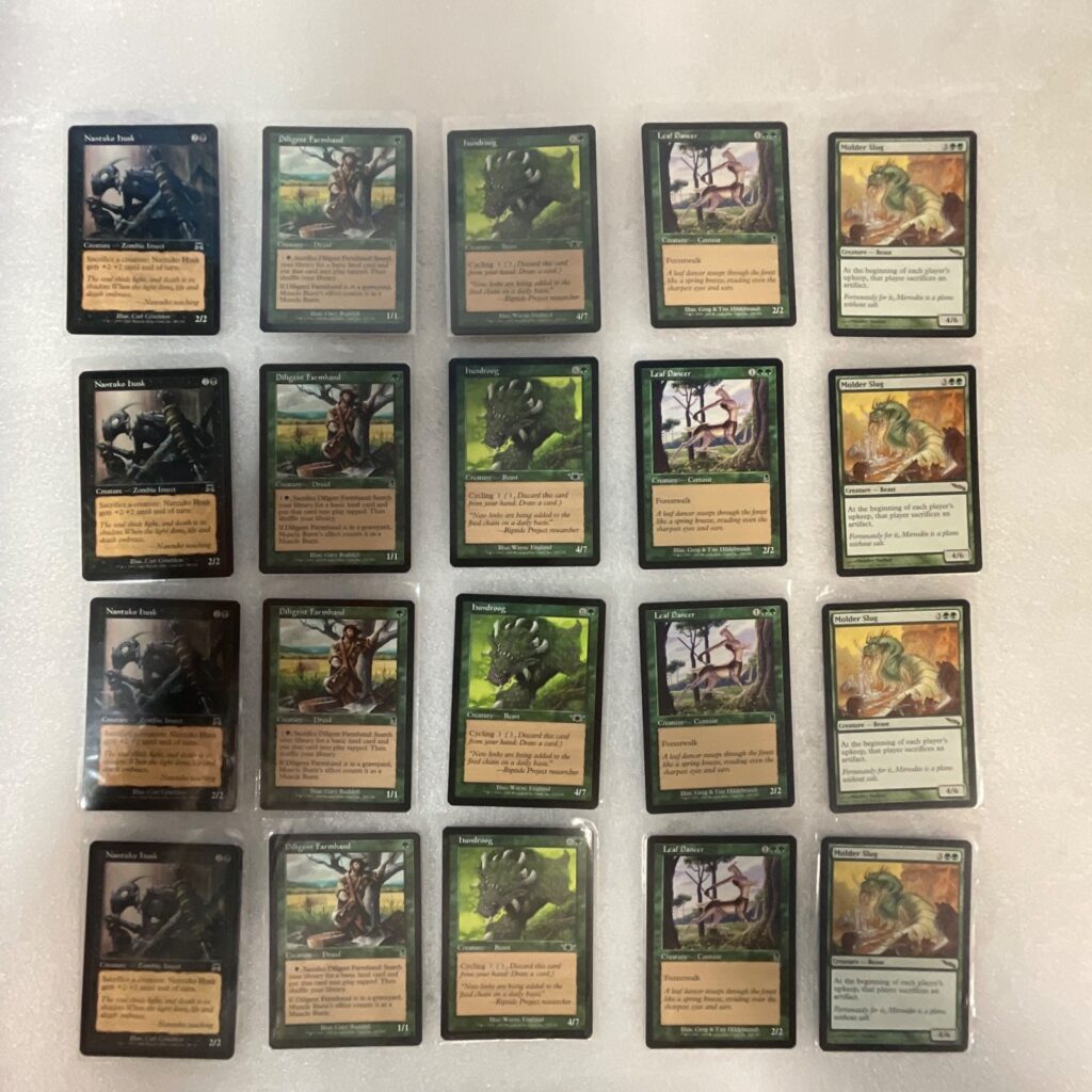MTG 20 Card Green Black Lot Odyssey Mirrodin Molder Slug - Image 1