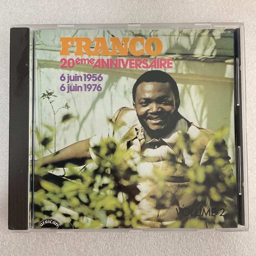 Franco 20e Anniversaire Volume 2 CD 1989 African Label 6 Juin 1956–1976 - Image 1