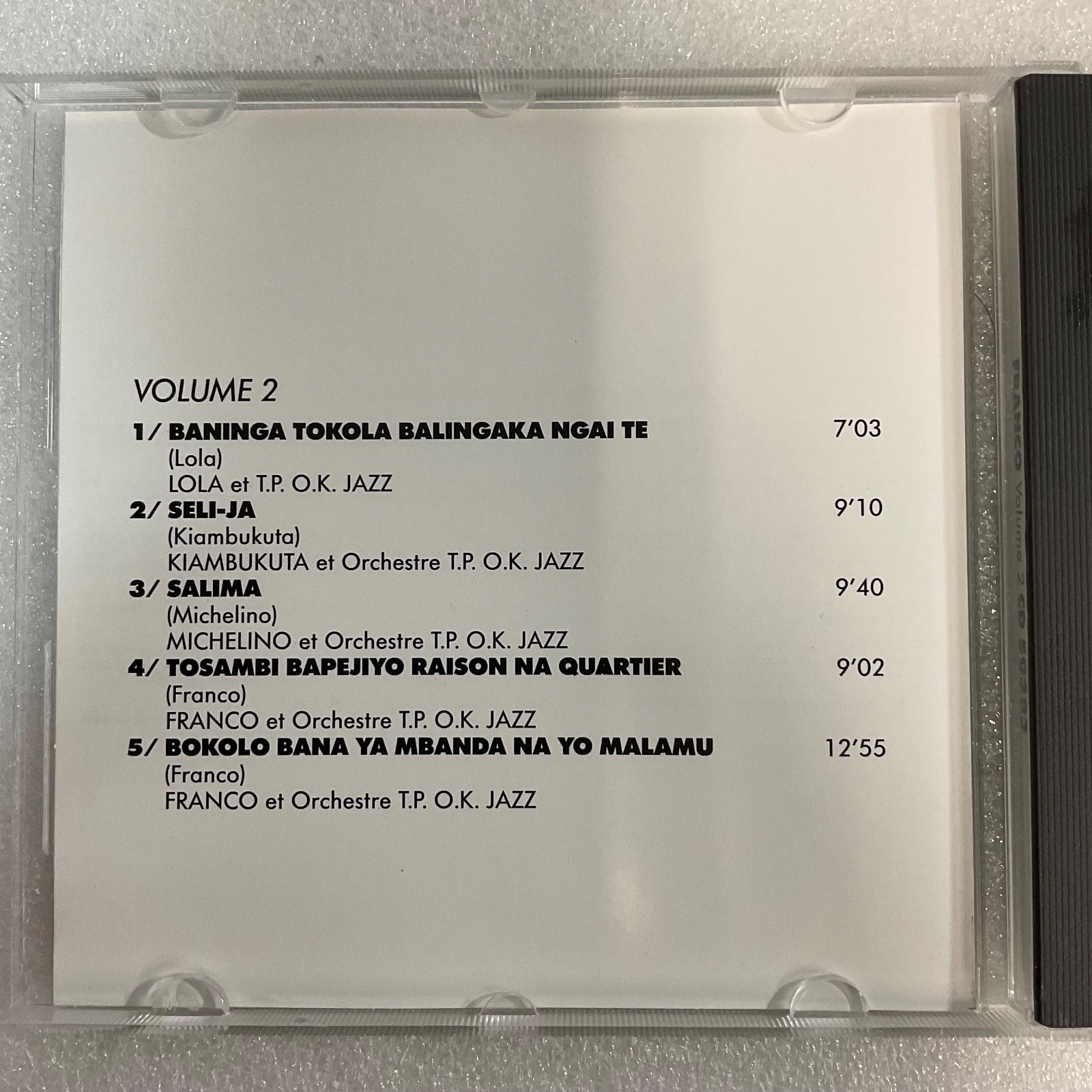 Franco 20e Anniversaire Volume 2 CD 1989 African Label 6 Juin 1956–1976 - Image 7