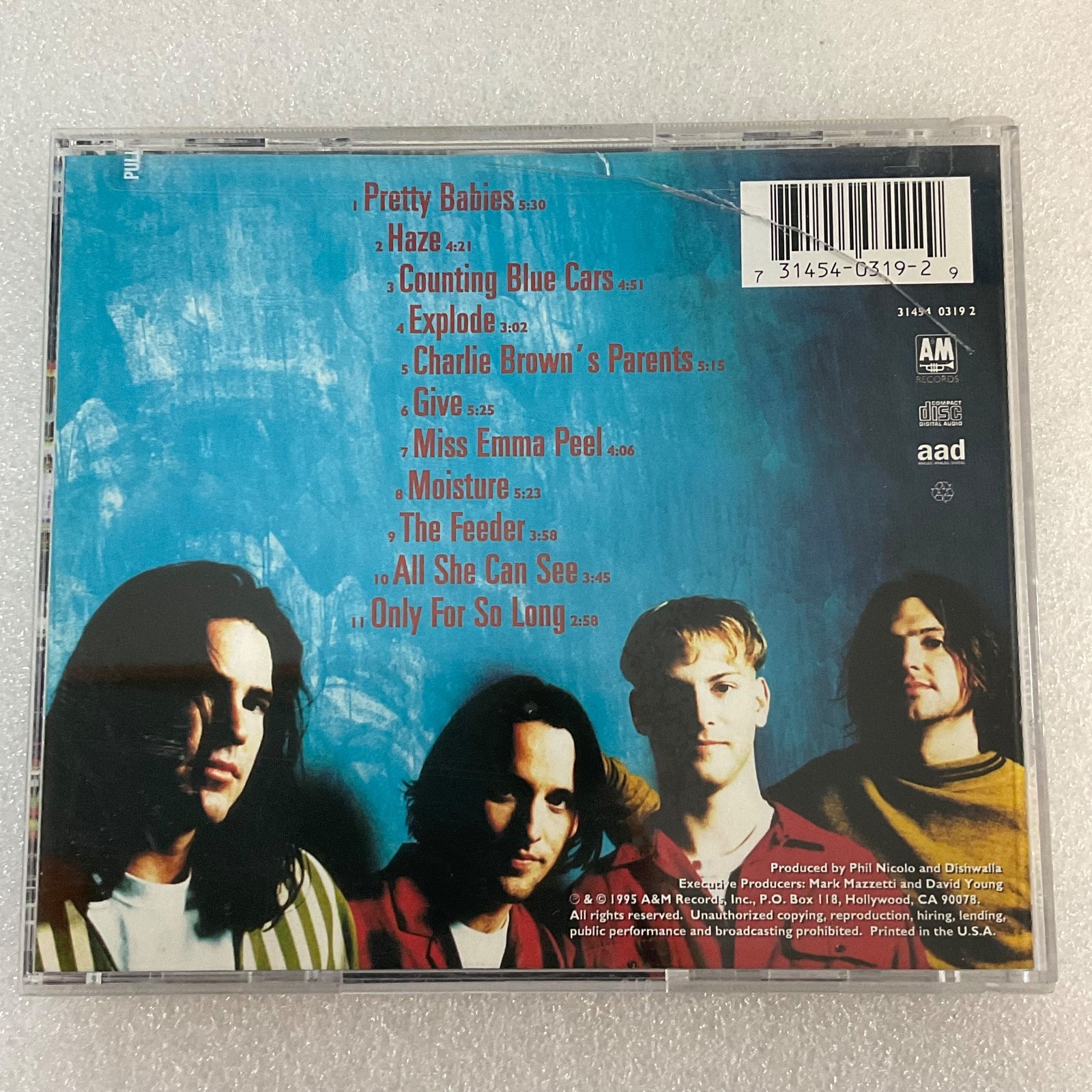 Dishwalla Pet Your Friends CD 1995 A&M Records Alt Rock Album - Image 2