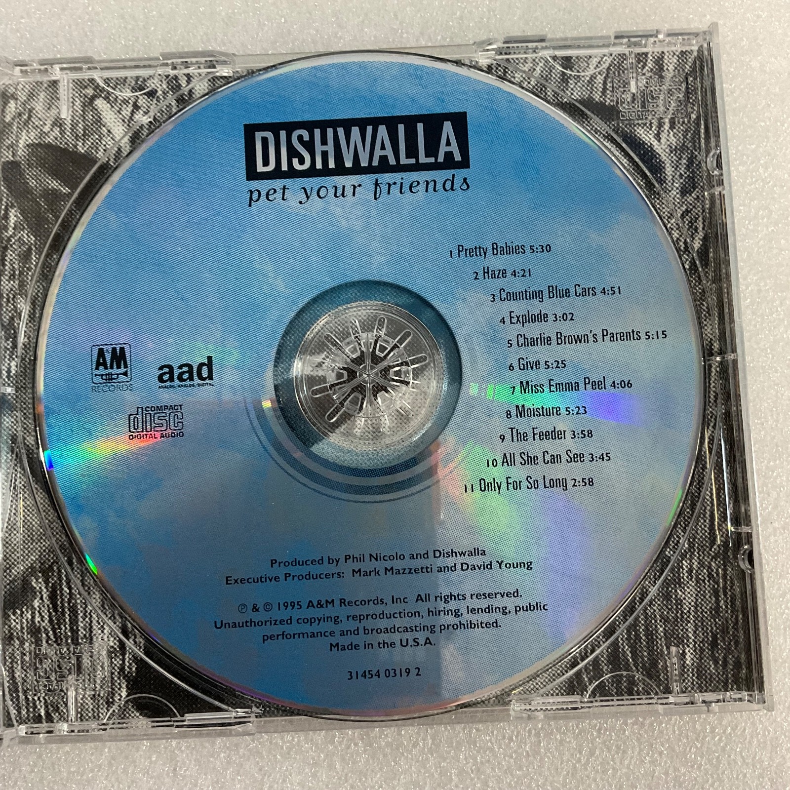 Dishwalla Pet Your Friends CD 1995 A&M Records Alt Rock Album - Image 8