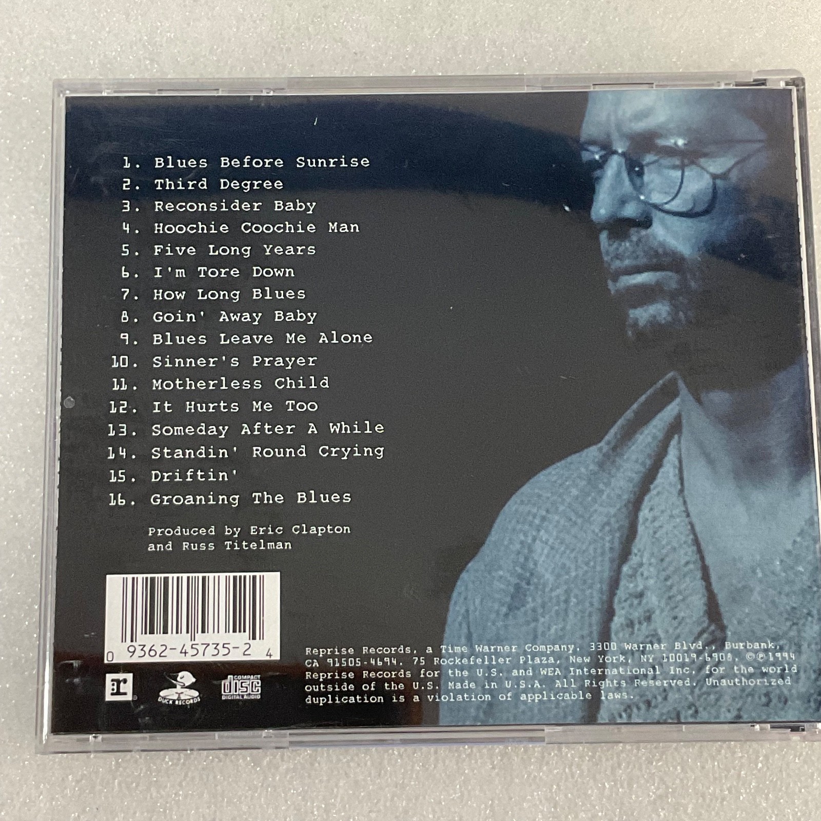 Eric Clapton From The Cradle CD 1994 Reprise Blues Album - Image 2