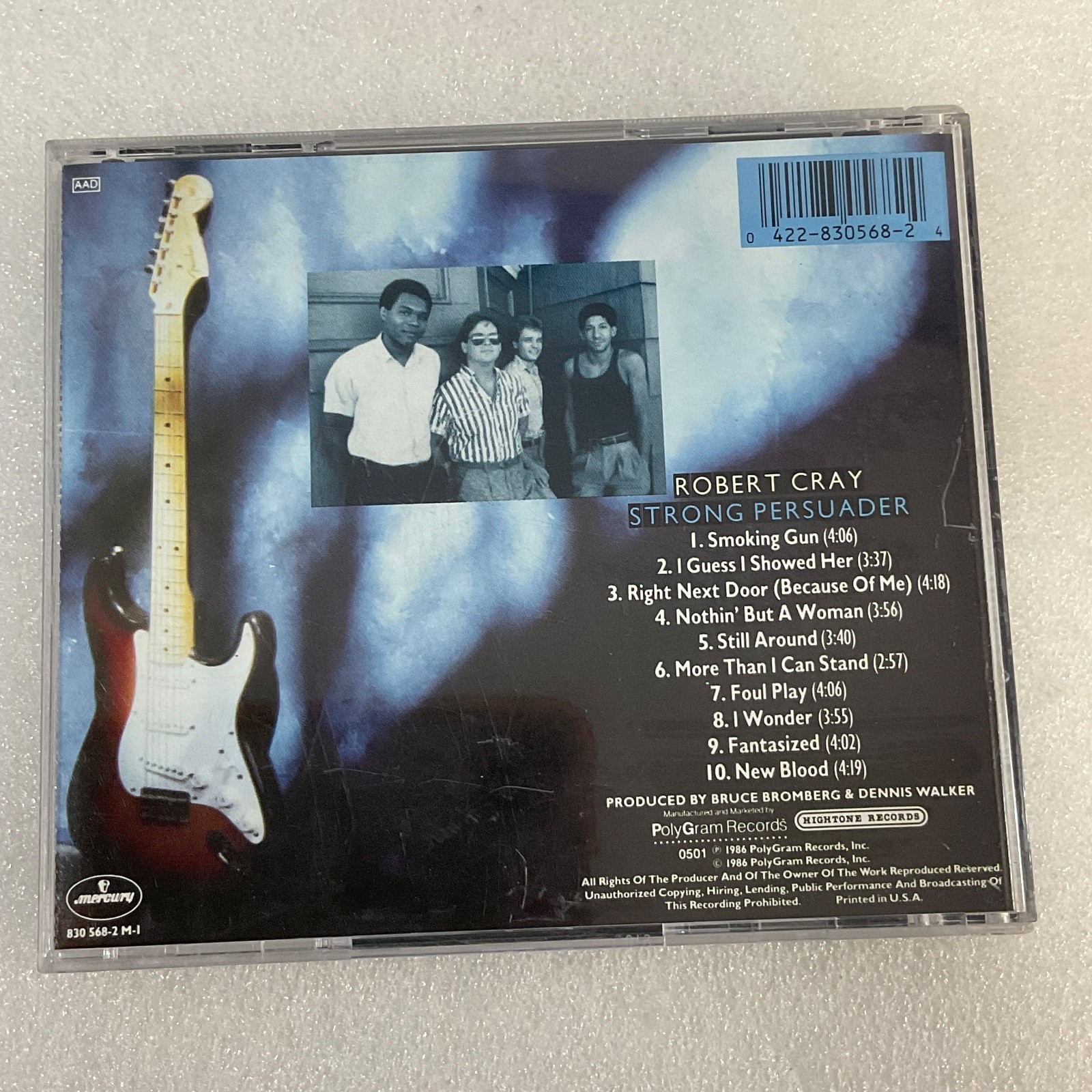 Robert Cray Band Strong Persuader CD 1986 Mercury PolyGram USA Blues - Image 2