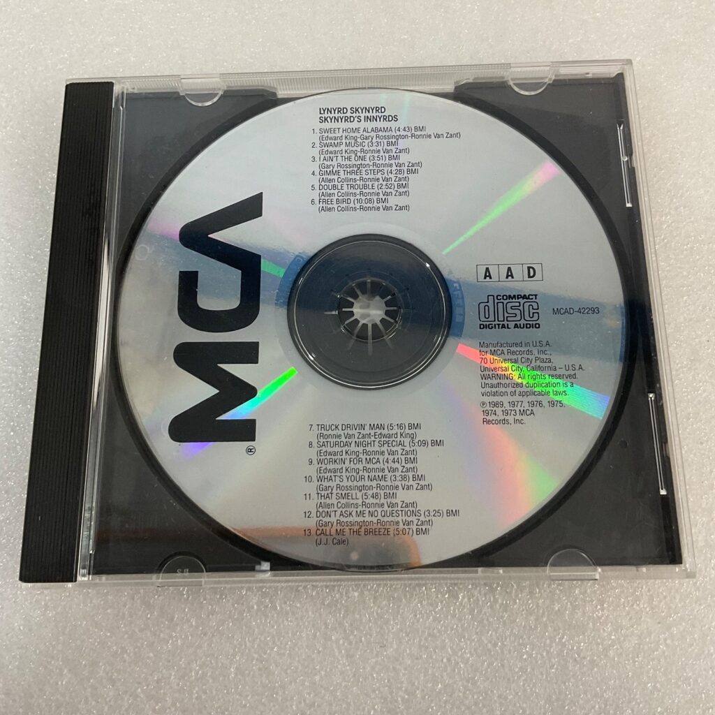Lynyrd Skynyrd Skynyrd’s Innyrds CD Greatest Hits MCA No Front Insert - Image 1