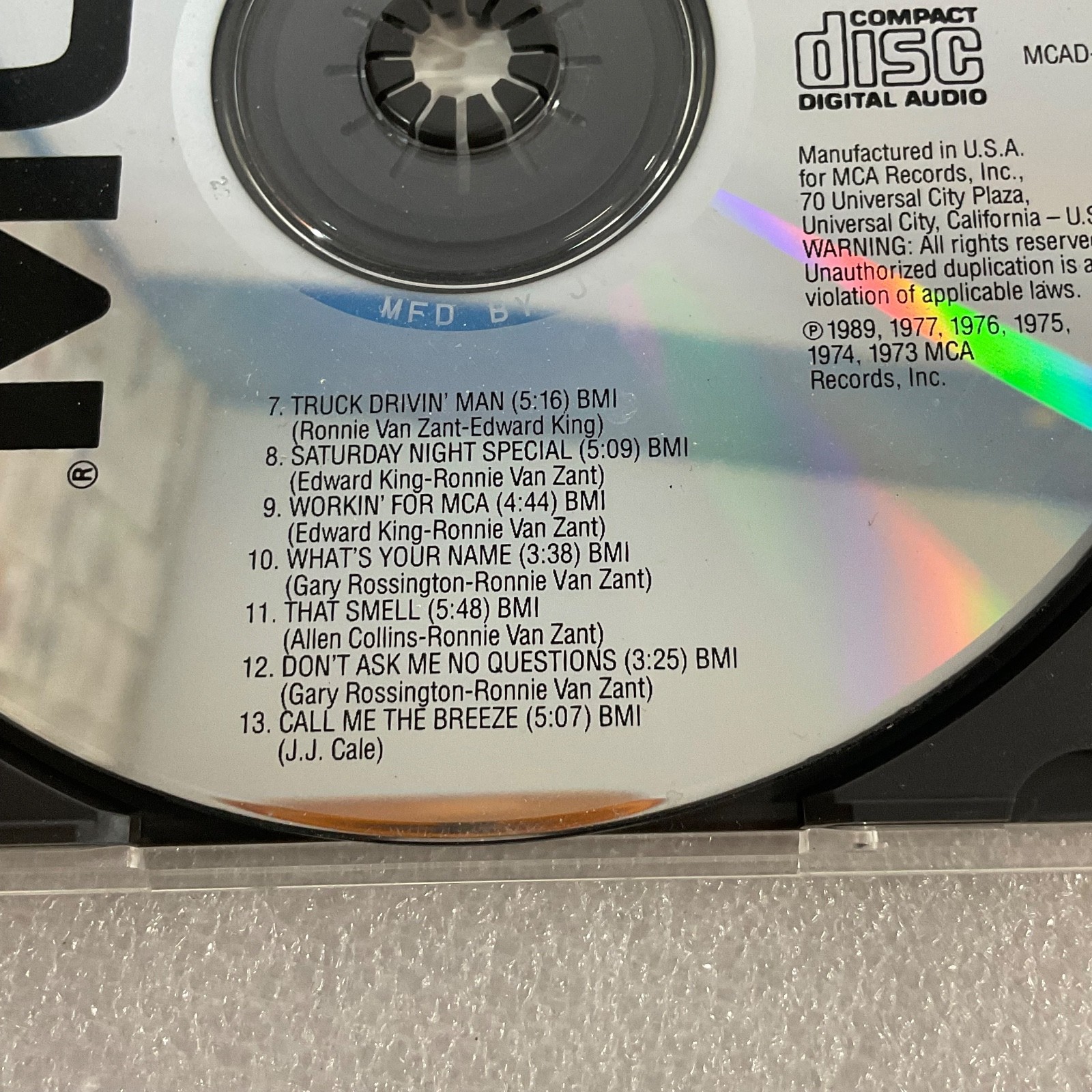 Lynyrd Skynyrd Skynyrd’s Innyrds CD Greatest Hits MCA No Front Insert - Image 8