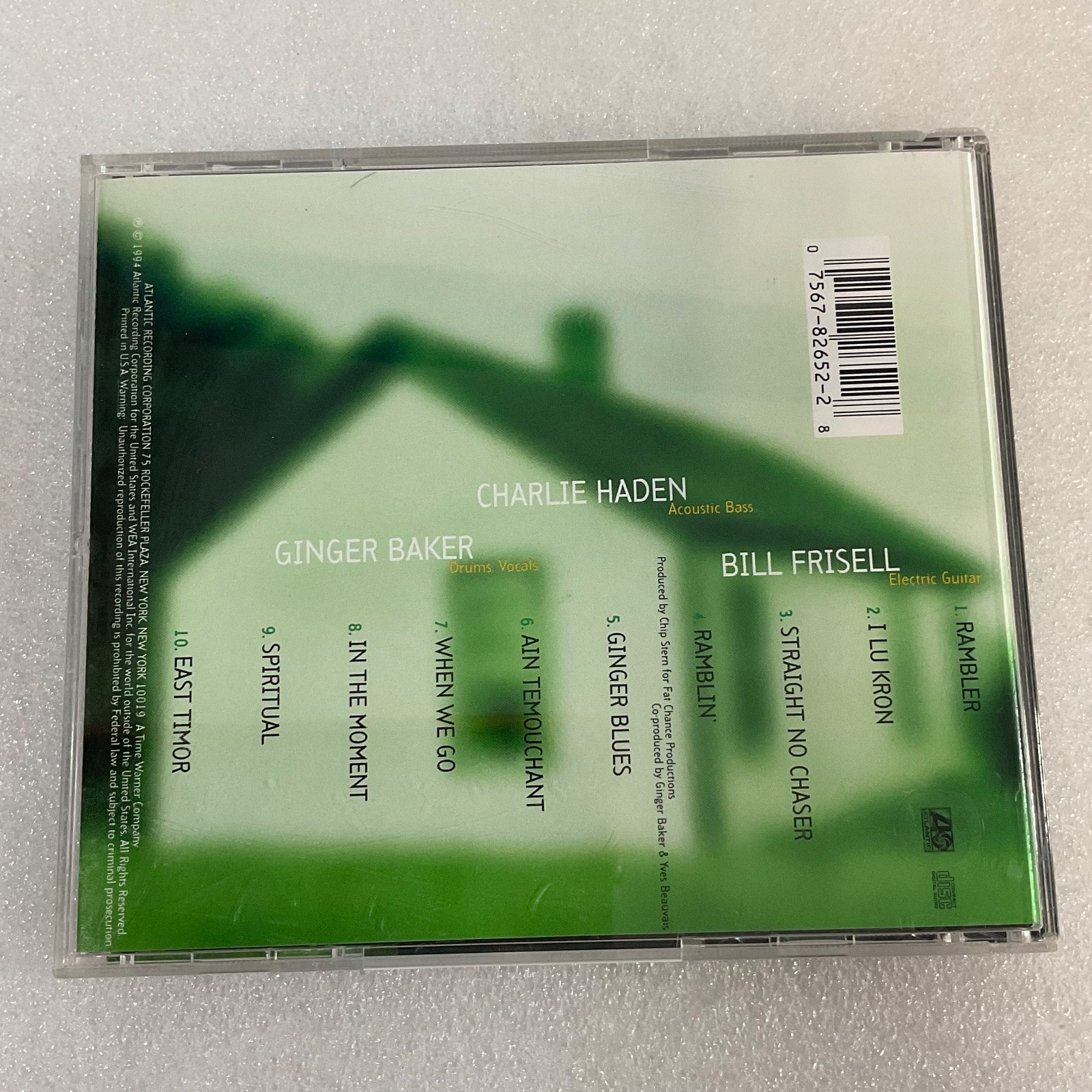 Ginger Baker Trio Going Back Home CD Atlantic Records Jazz 1994 - Image 2