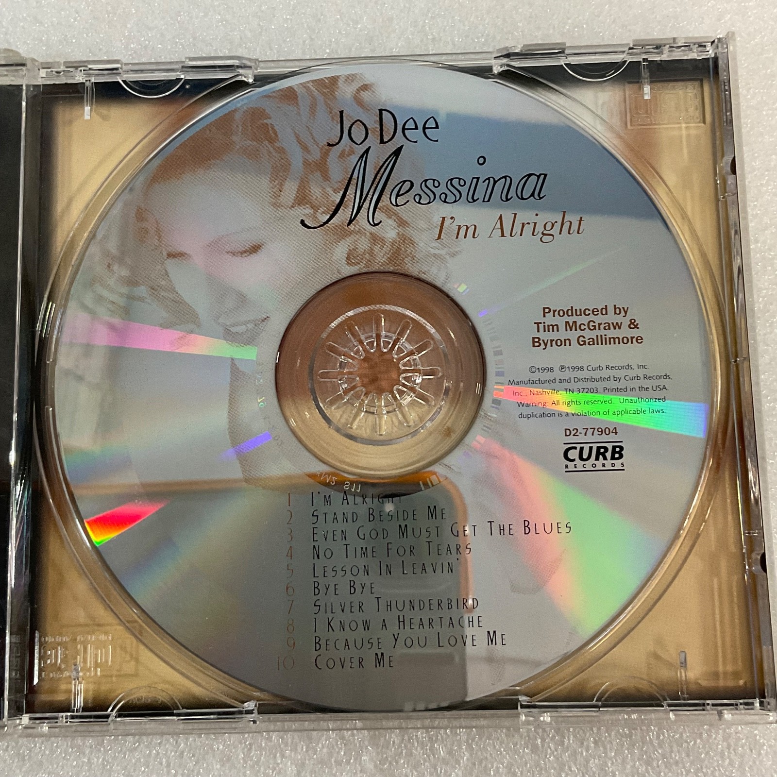 Jo Dee Messina I'm Alright Music CD 1998 Curb Records Country Album - Image 8