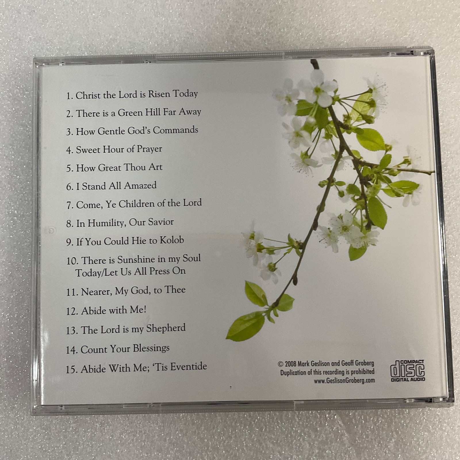 Mark Geslison & Geoff Groberg Christ The Lord Is Risen Today CD 2008 Hymns - Image 2
