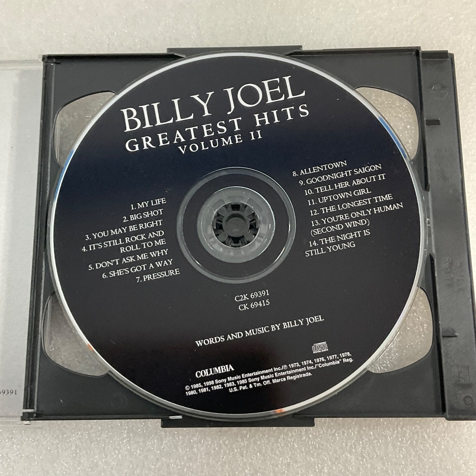 Billy Joel Greatest Hits Volume I & II 2 CD Set Columbia Records - Image 10