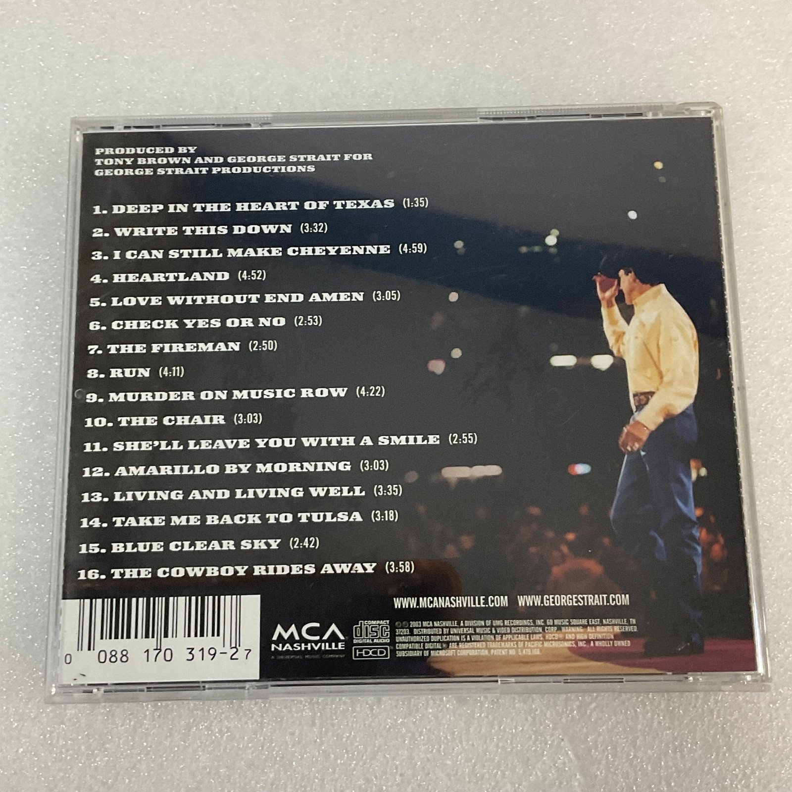 George Strait For The Last Time Live From The Astrodome CD 2003 MCA Nashville - Image 2