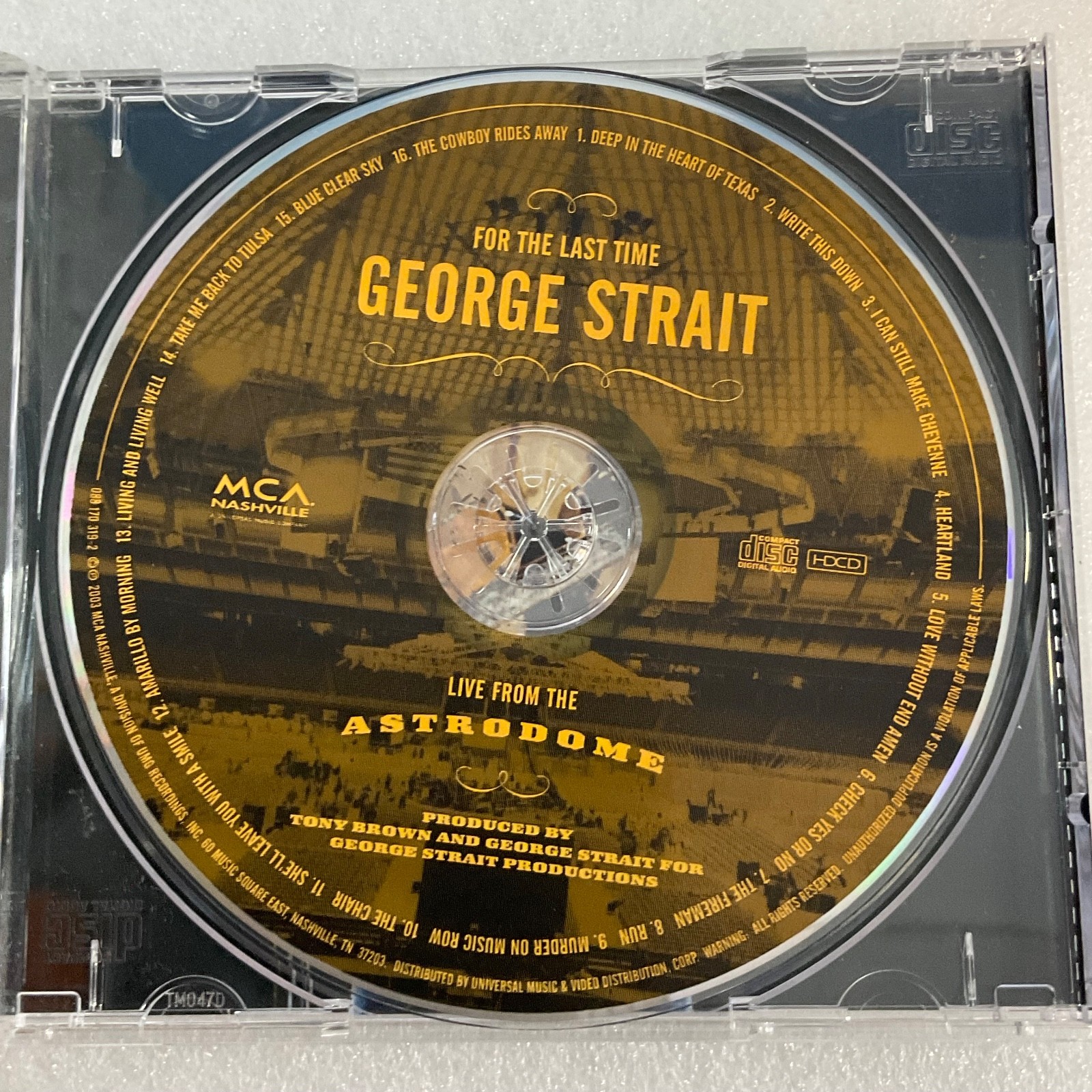 George Strait For The Last Time Live From The Astrodome CD 2003 MCA Nashville - Image 8