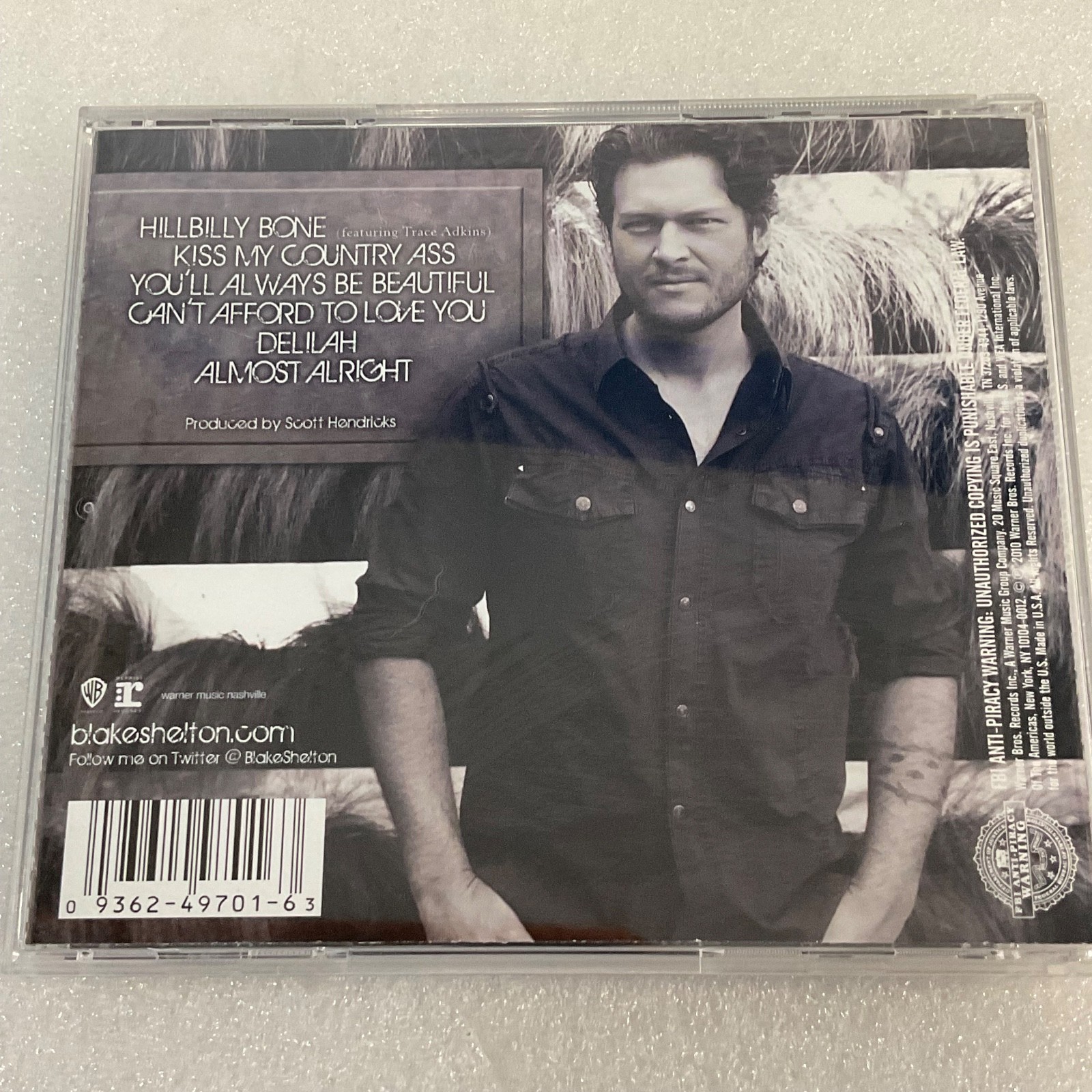 Blake Shelton Hillbilly Bone CD Album 2010 Country Warner Bros - Image 2