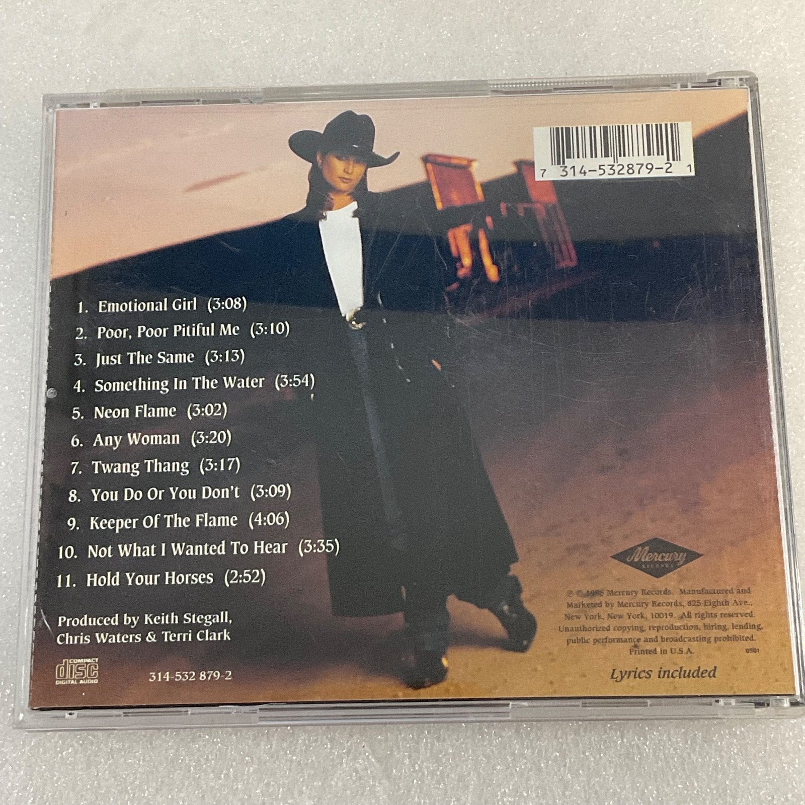 Terri Clark Just The Same CD 1996 Mercury Country Album - Image 2