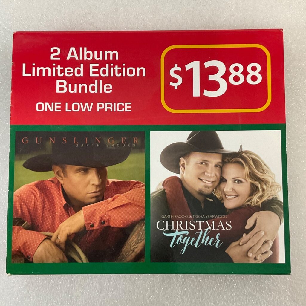 Garth Brooks Trisha Yearwood 2 Album Bundle Gunslinger & Christmas Together CD - Image 1
