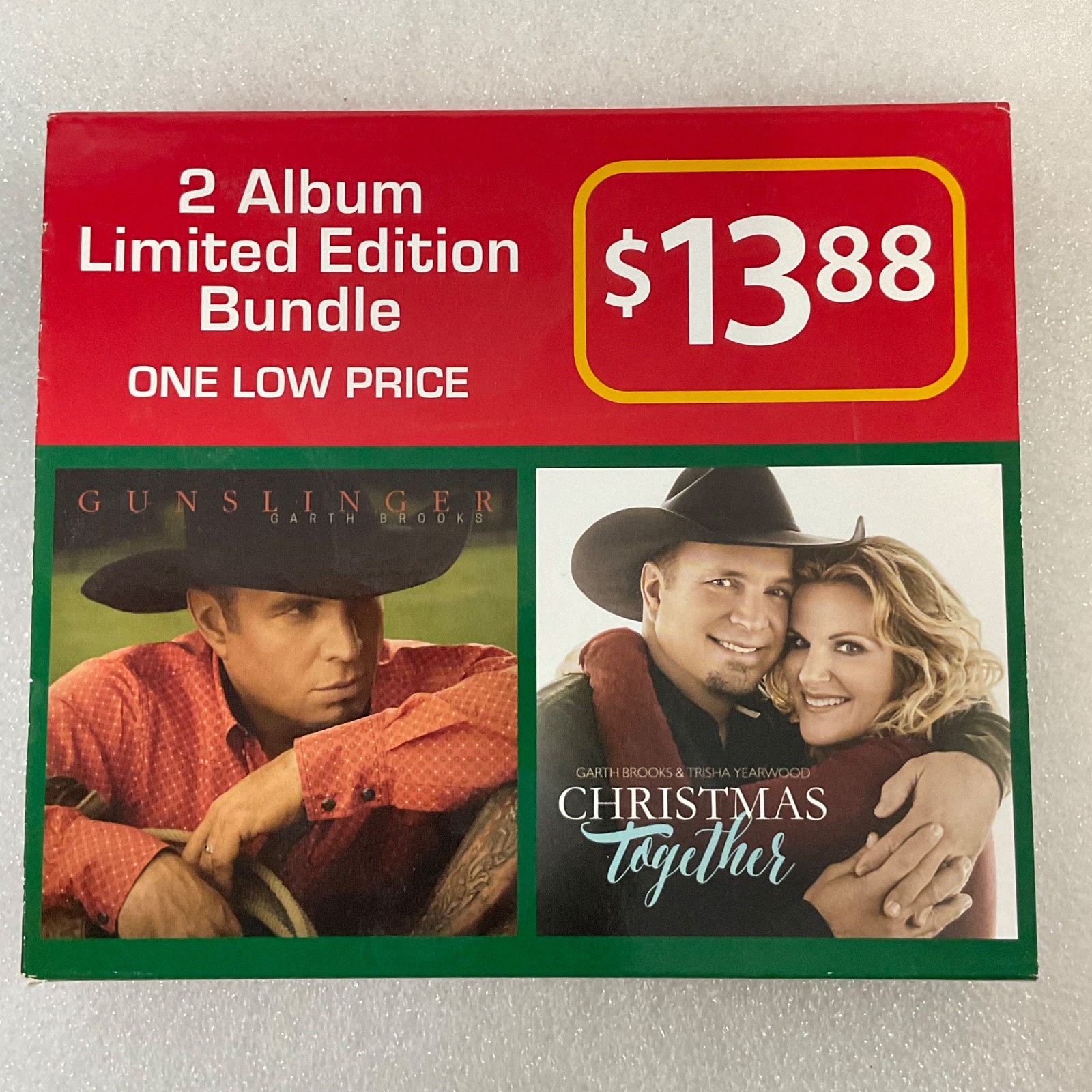 Garth Brooks Trisha Yearwood 2 Album Bundle Gunslinger & Christmas Together CD - Image 1