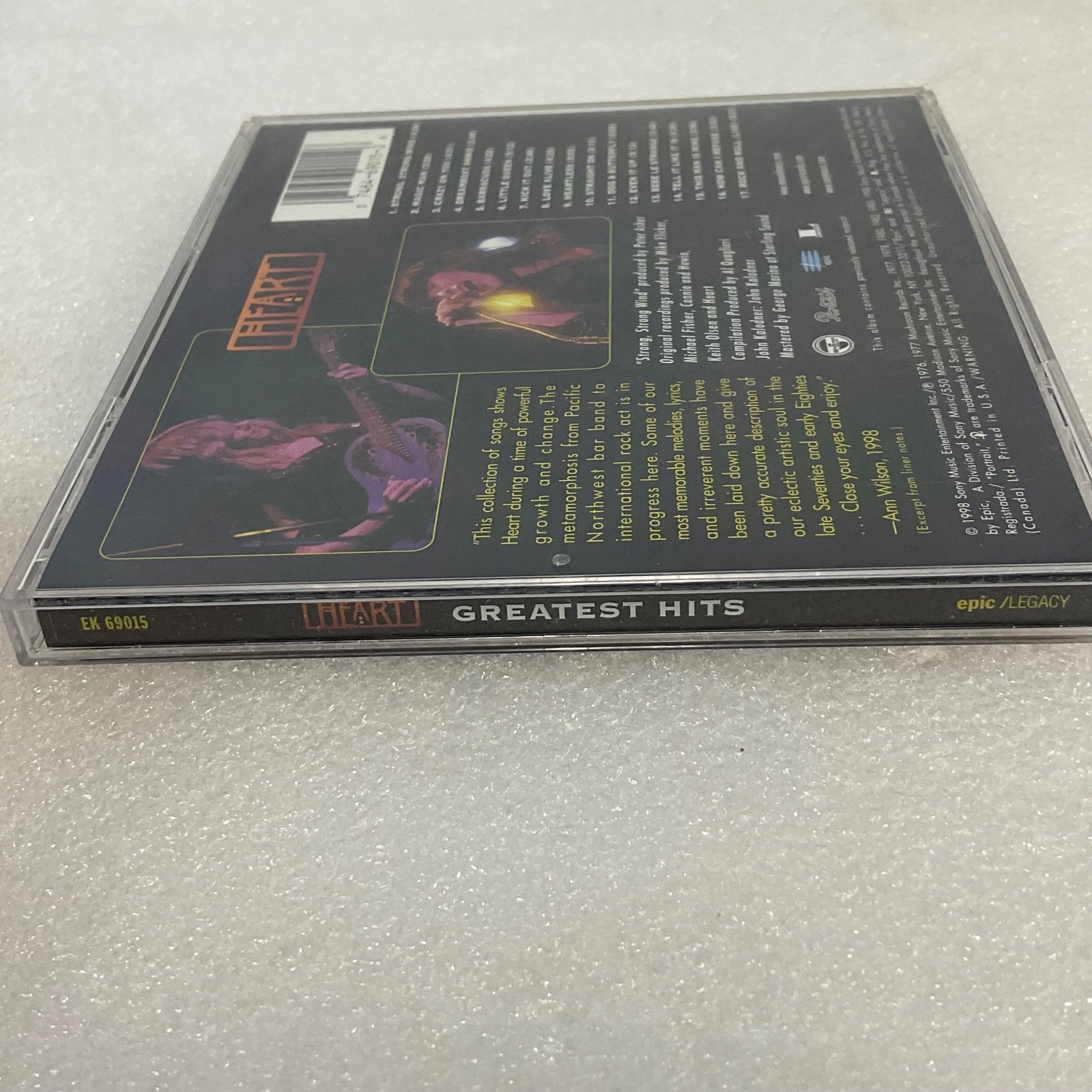 Heart Greatest Hits CD 1998 Epic/Legacy EK 69015 Rock Compilation - Image 5