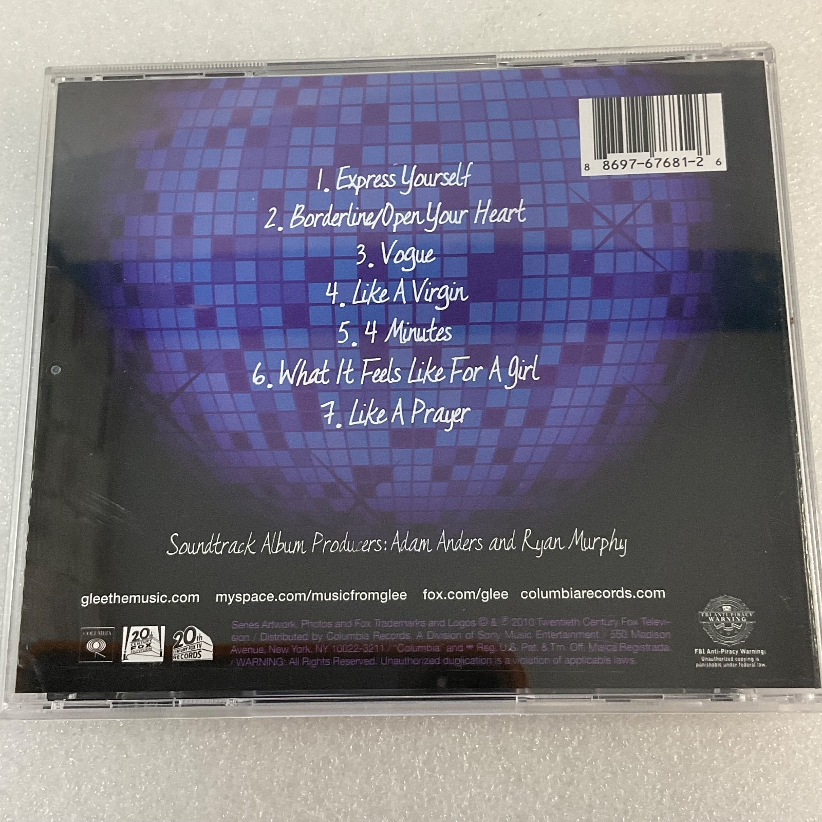 Glee The Music The Power of Madonna CD Album 2010 Columbia Records - Image 2