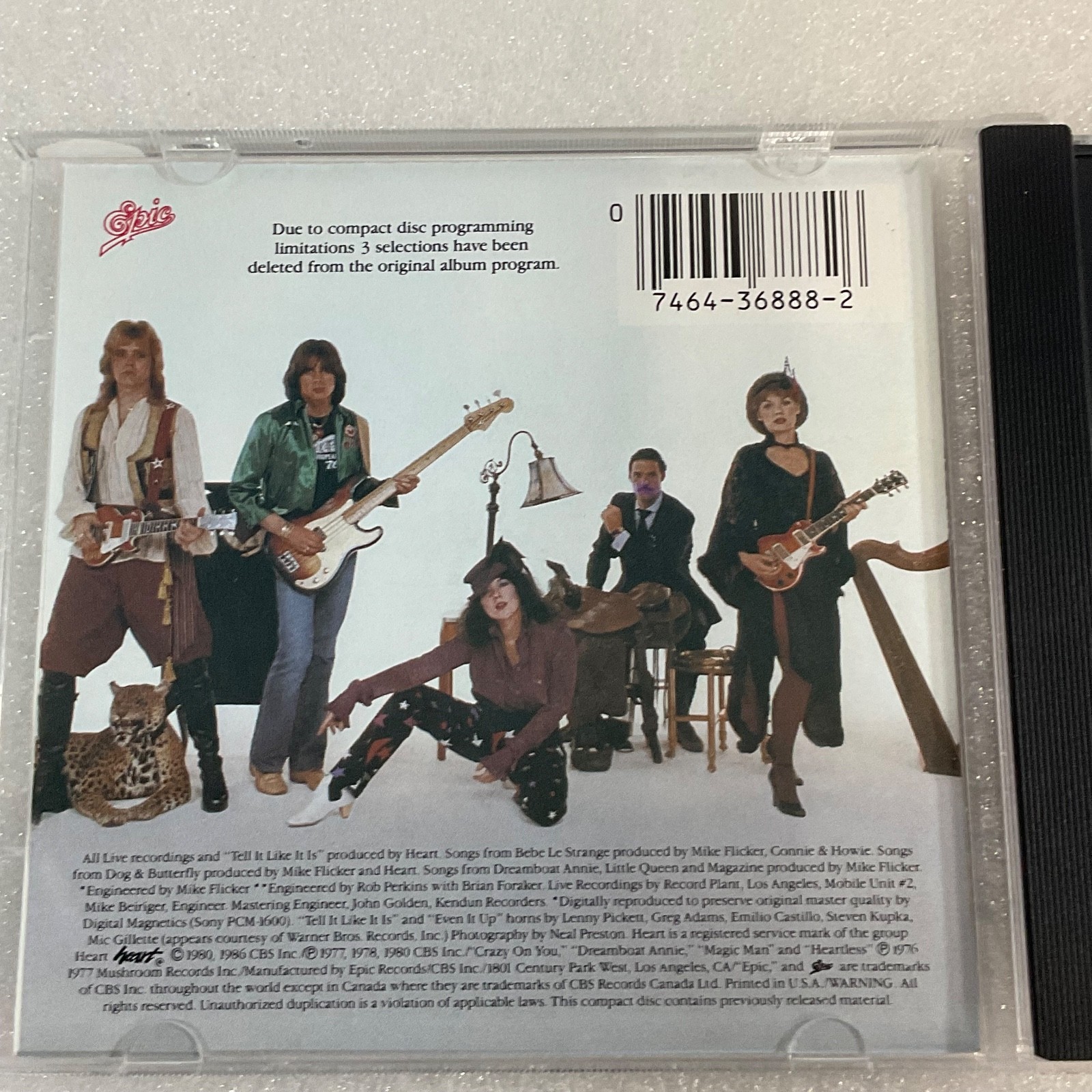 Heart Greatest Hits CD Epic Records Compilation Album - Image 7