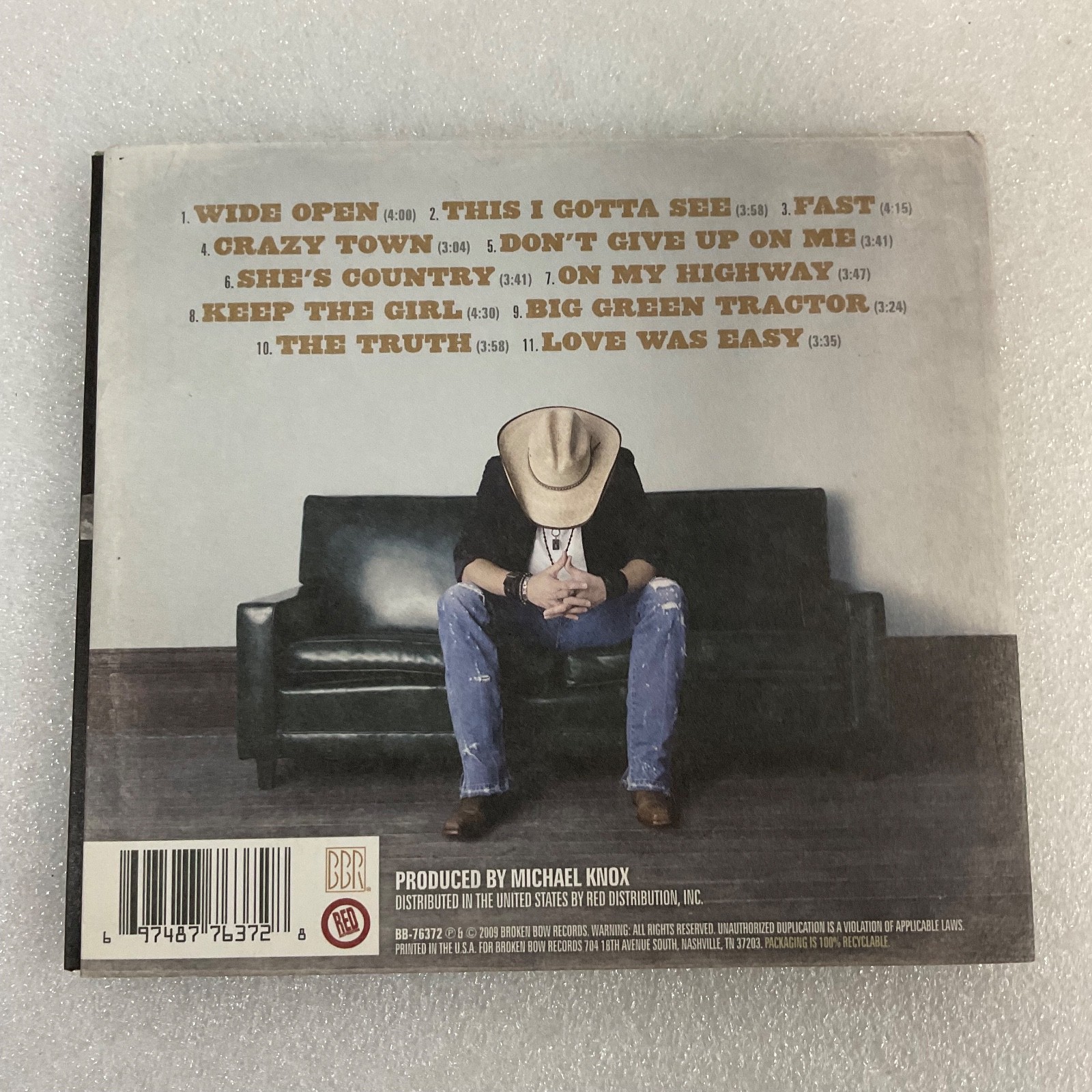 Jason Aldean Wide Open CD 2009 Broken Bow Records Album - Image 2